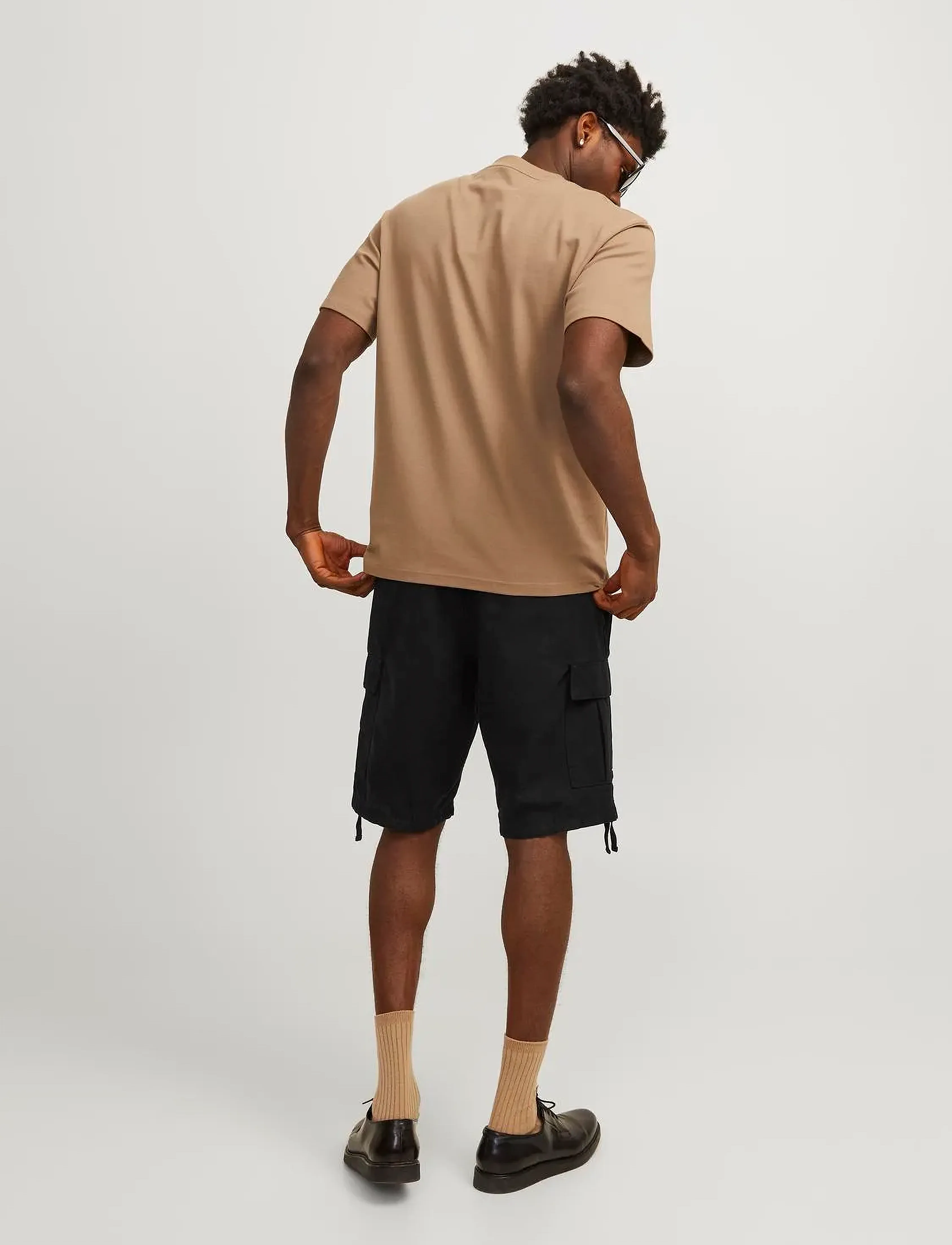 Jack & Jones - JPSTCOLE BARKLEY CARGO SHORTS MID SN - lühikesed kargopüksid - black - 3