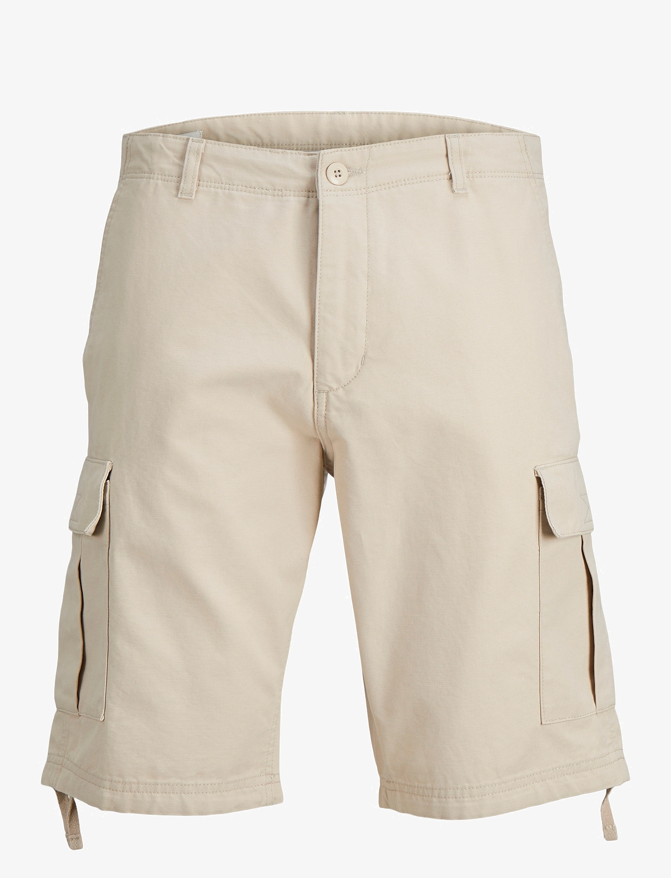 Jack & Jones JPSTCOLE BARKLEY CARGO SHORTS MID SN - Tøj - MOONBEAM / cream