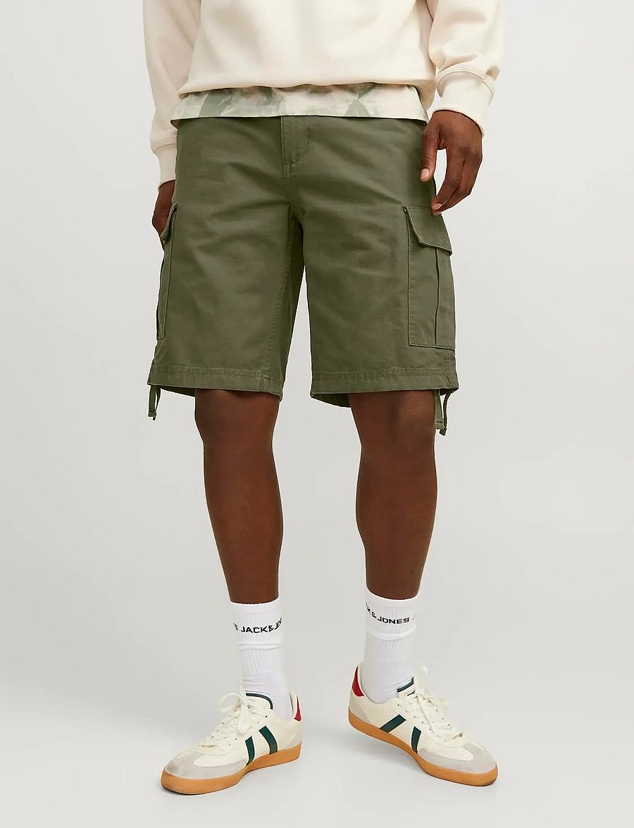 Jack & Jones - JPSTCOLE BARKLEY CARGO SHORTS MID SN - lühikesed kargopüksid - olive night - 0