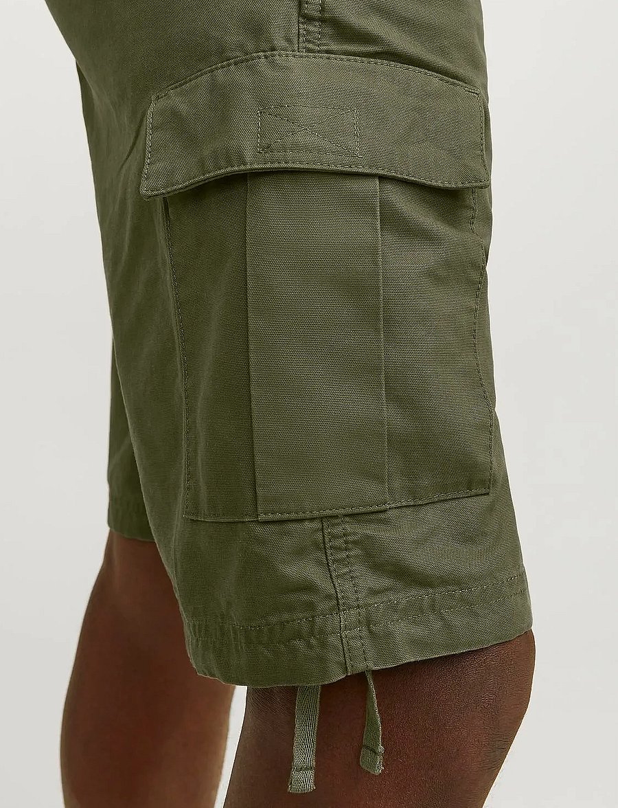 Jack & Jones - JPSTCOLE BARKLEY CARGO SHORTS MID SN - lühikesed kargopüksid - olive night - 4