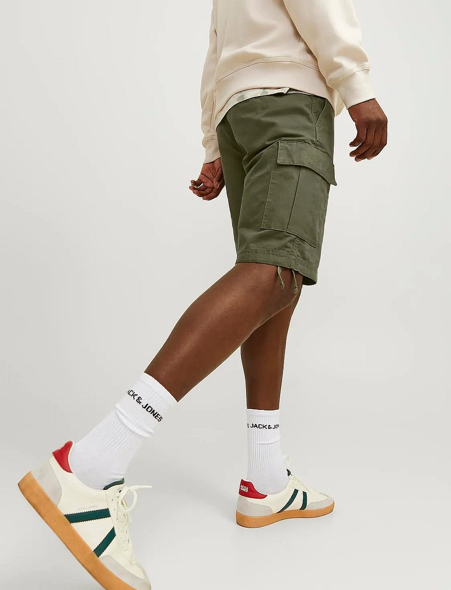 Jack & Jones - JPSTCOLE BARKLEY CARGO SHORTS MID SN - lühikesed kargopüksid - olive night - 5