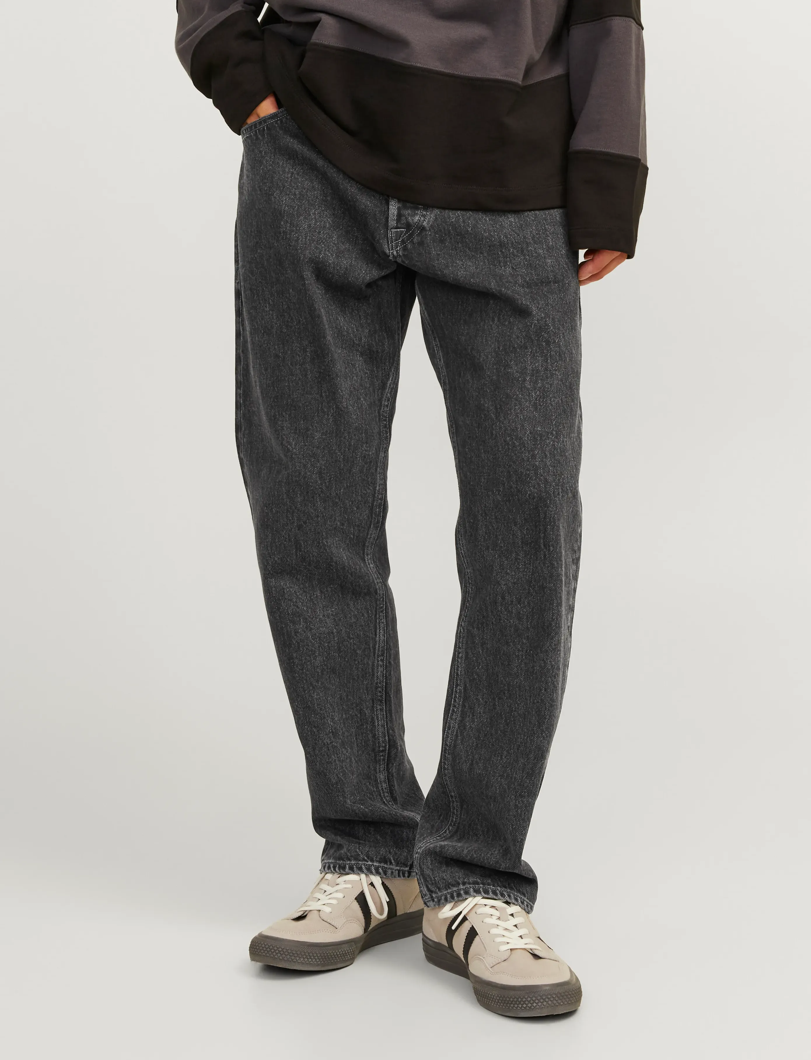 Jack & Jones - JJIALEX JJORIGINAL SBD 499 NOOS - loose jeans - black denim - 0