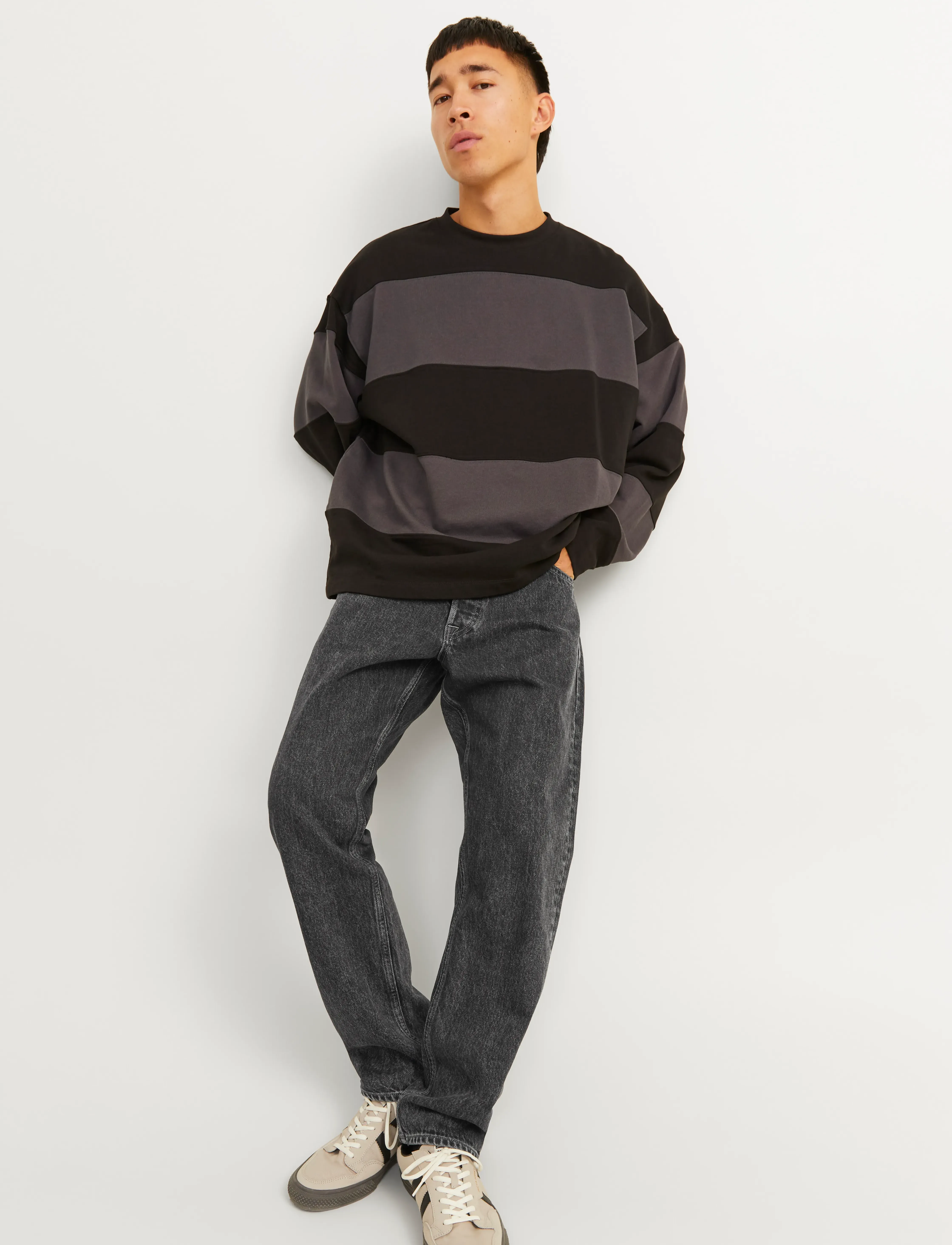 Jack & Jones JJIALEX JJORIGINAL SBD 499 NOOS - Tänavastiil - BLACK DENIM / black