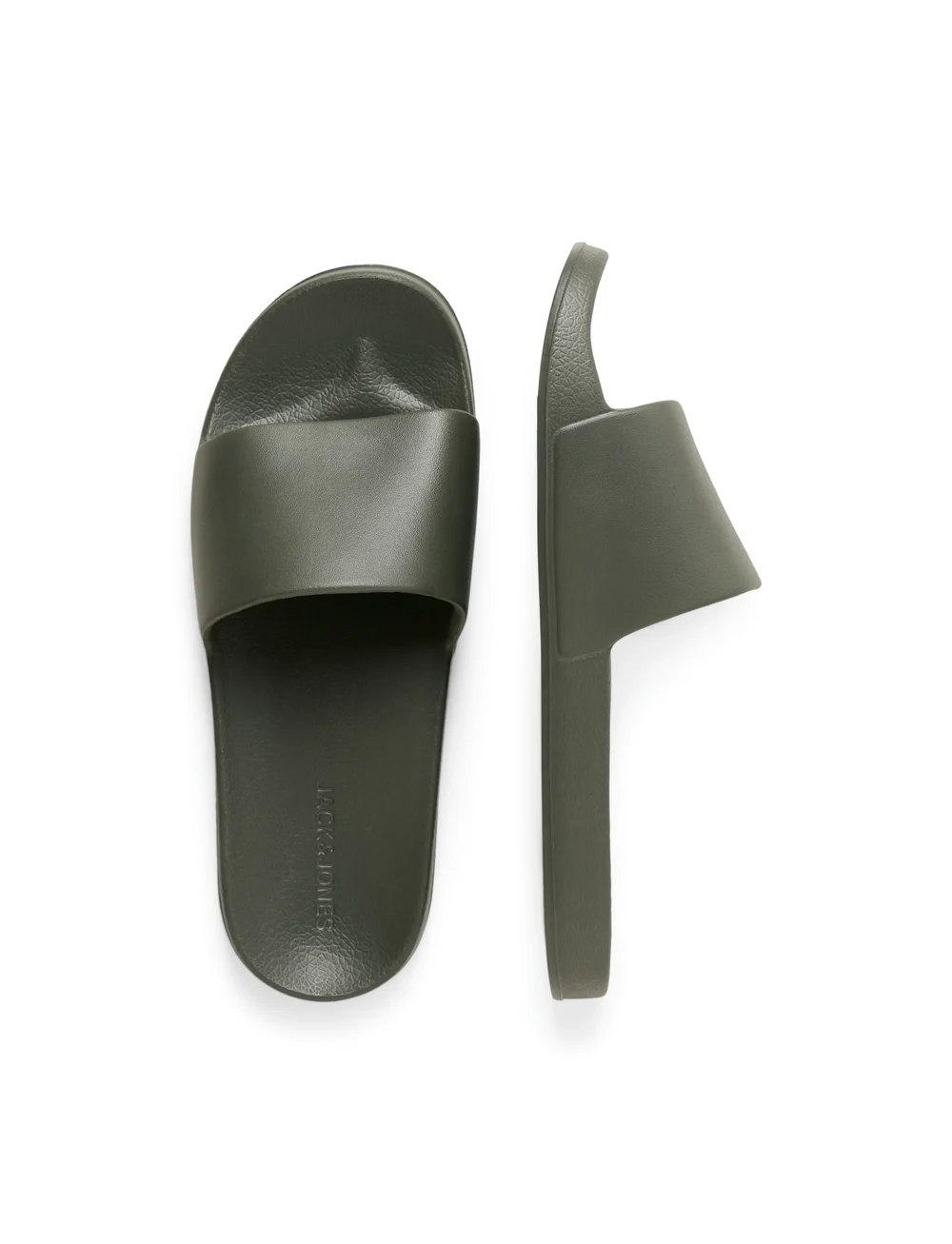 Jack & Jones - JFWJERRY MOULDED SLIDER - badeschuhe - olive night - 0