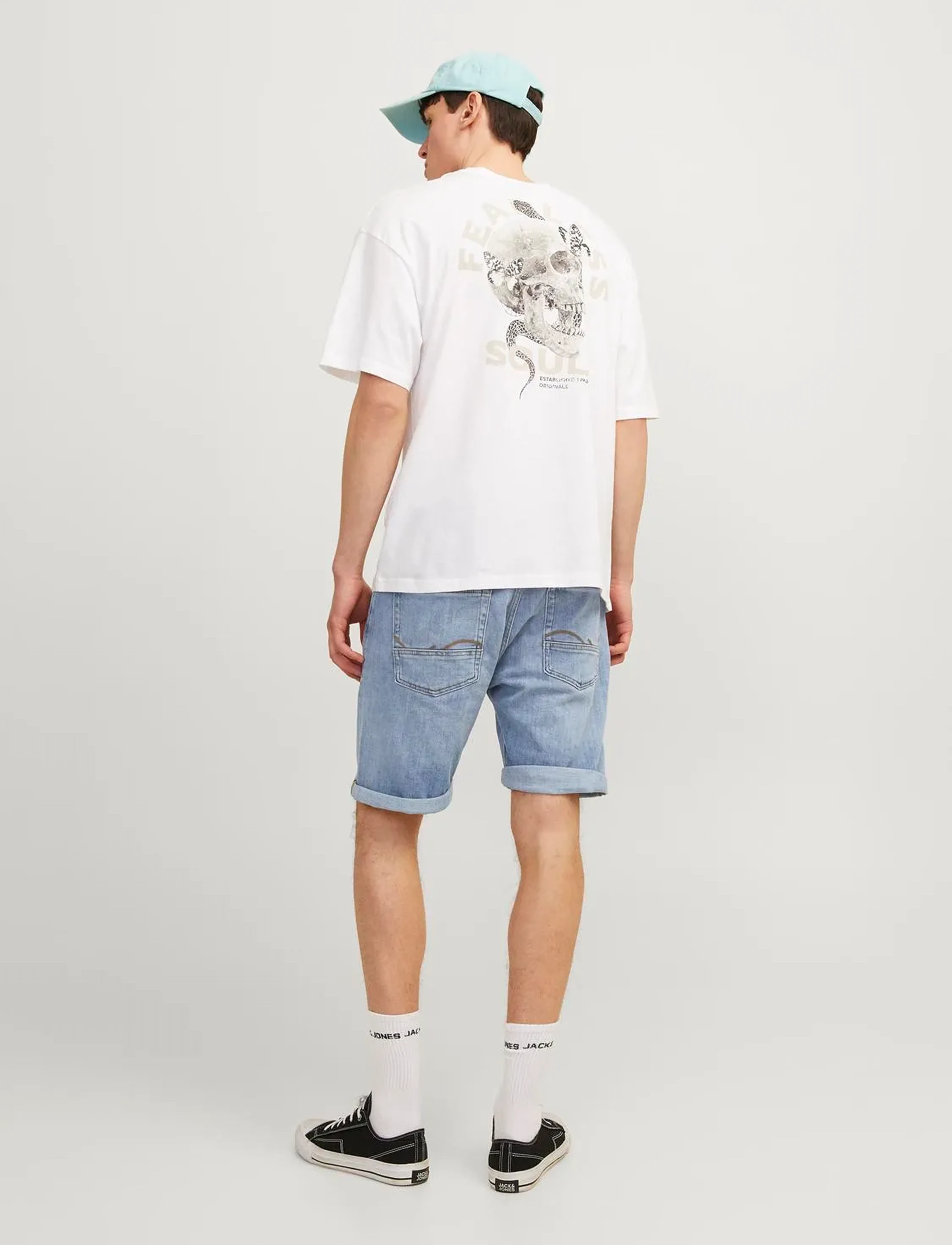 Jack & Jones - JJICHRIS JJWOOD SHORTS GE 515 SN - blue denim - 5