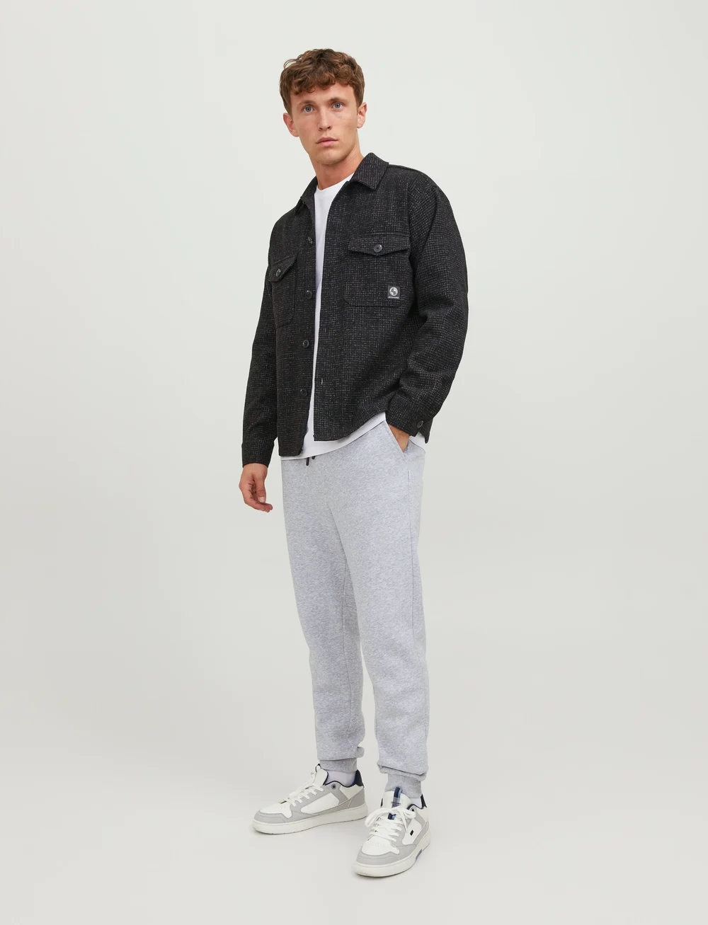 Jack & Jones - JPSTGORDON BRADLEY SWEAT PANT NOOS - kollektionen - light grey melange - 0