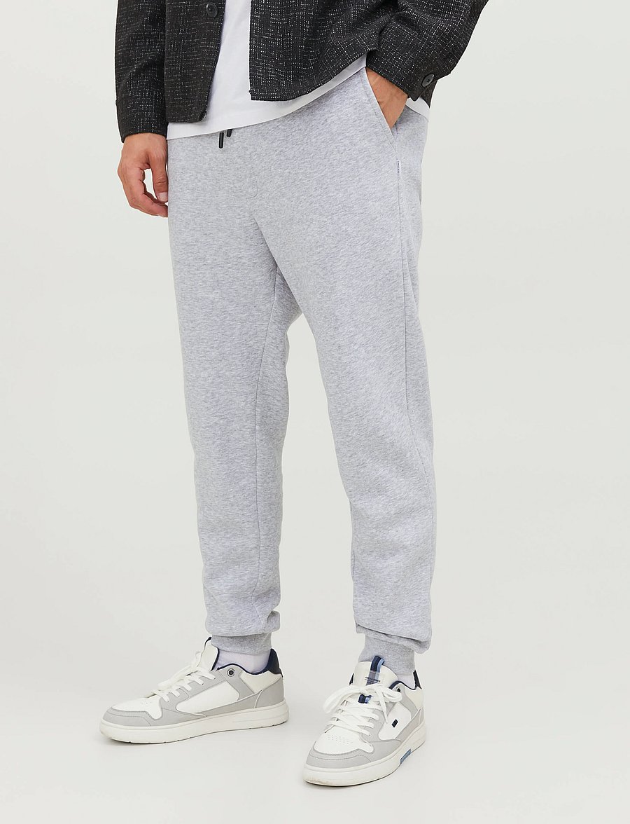 Jack & Jones - JPSTGORDON BRADLEY SWEAT PANT NOOS - kollektioner - light grey melange - 4