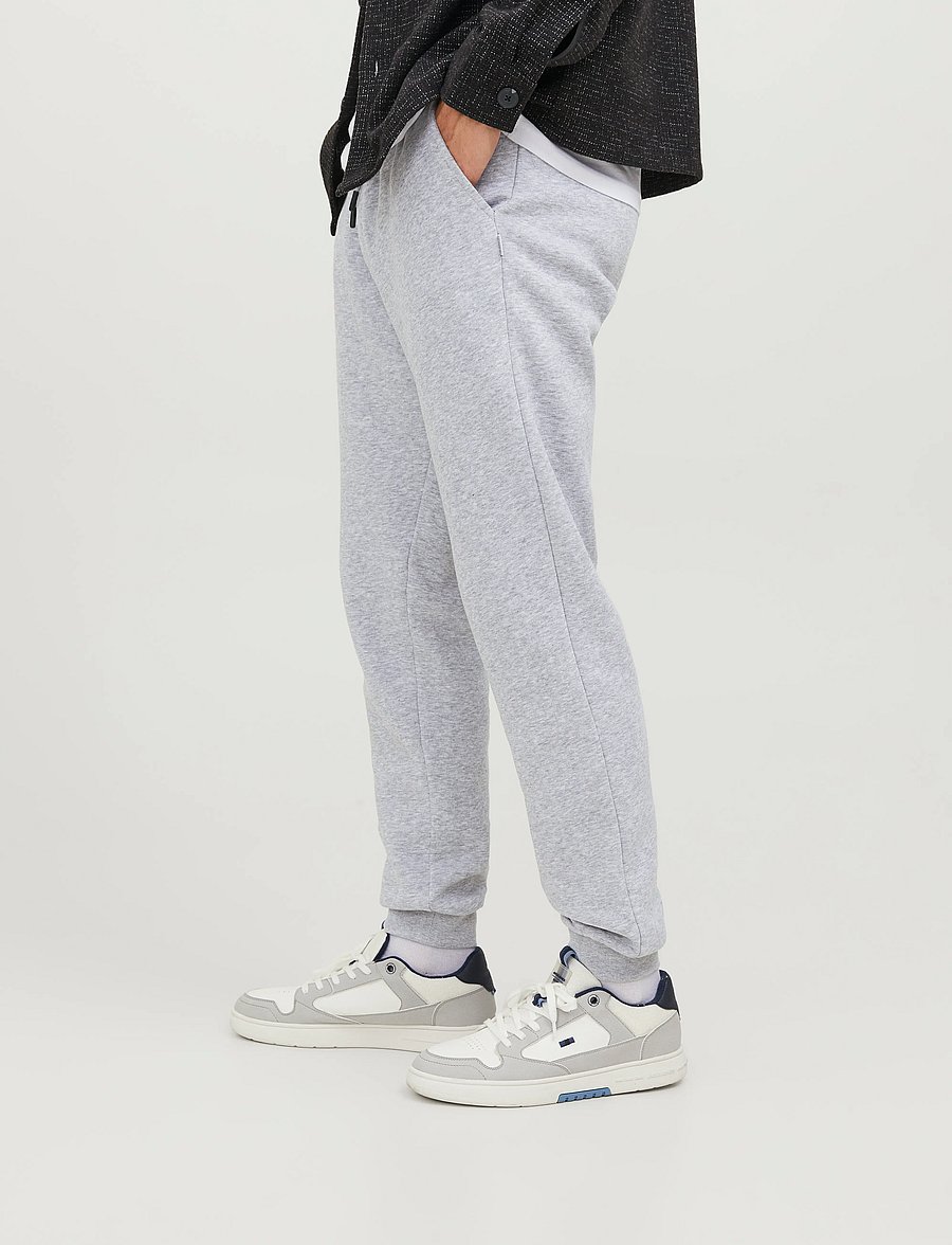 Jack & Jones - JPSTGORDON BRADLEY SWEAT PANT NOOS - kollektioner - light grey melange - 5