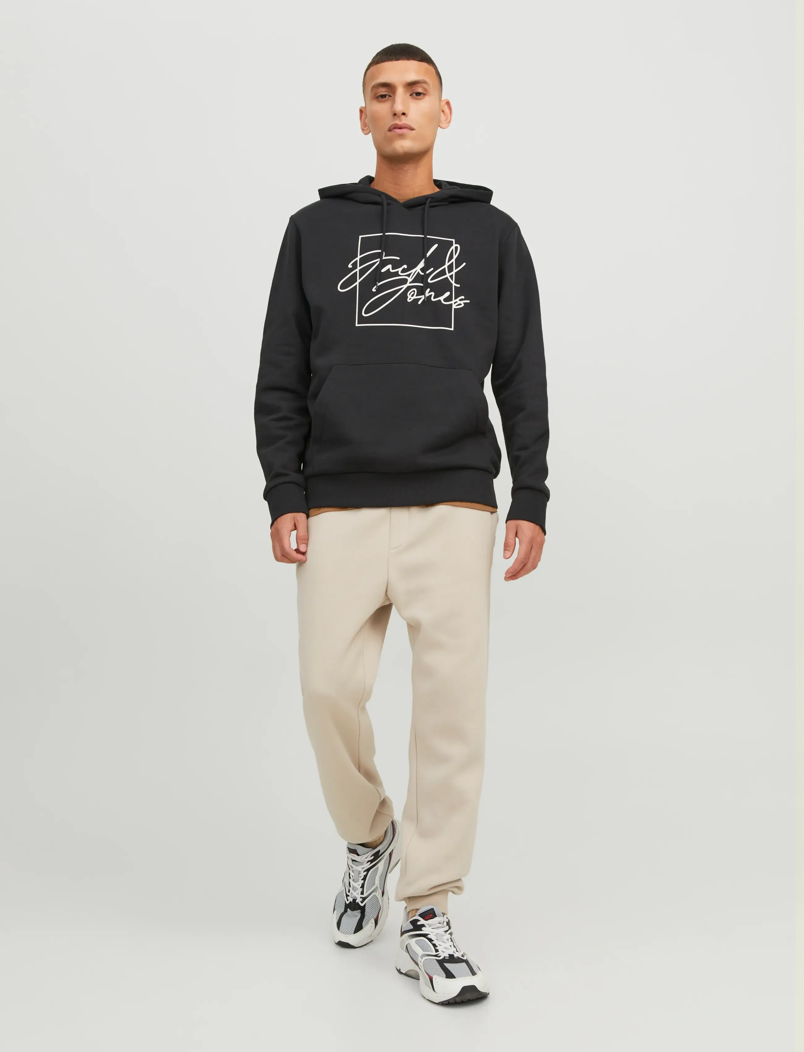 Jack & Jones - JPSTGORDON BRADLEY SWEAT PANT NOOS - kollektioner - moonbeam - 3