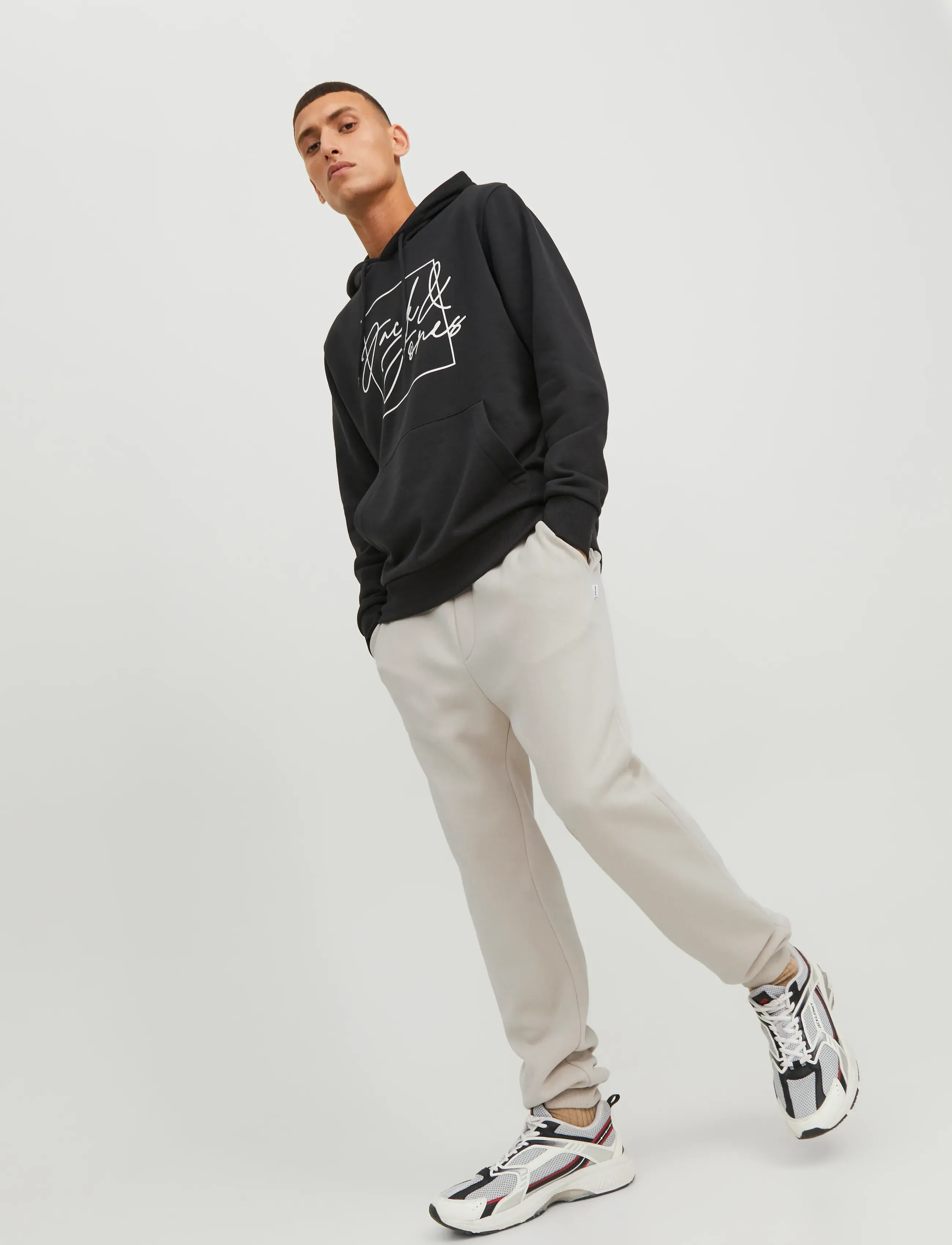 Jack & Jones - JPSTGORDON BRADLEY SWEAT PANT NOOS - kollektioner - moonbeam - 5