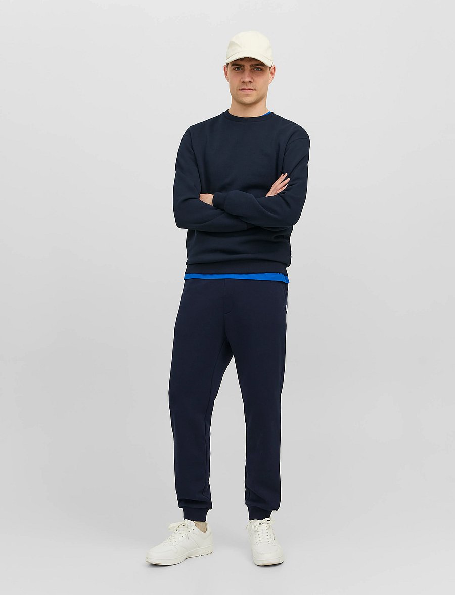 Jack & Jones - JPSTGORDON BRADLEY SWEAT PANT NOOS - kollektioner - navy blazer - 0