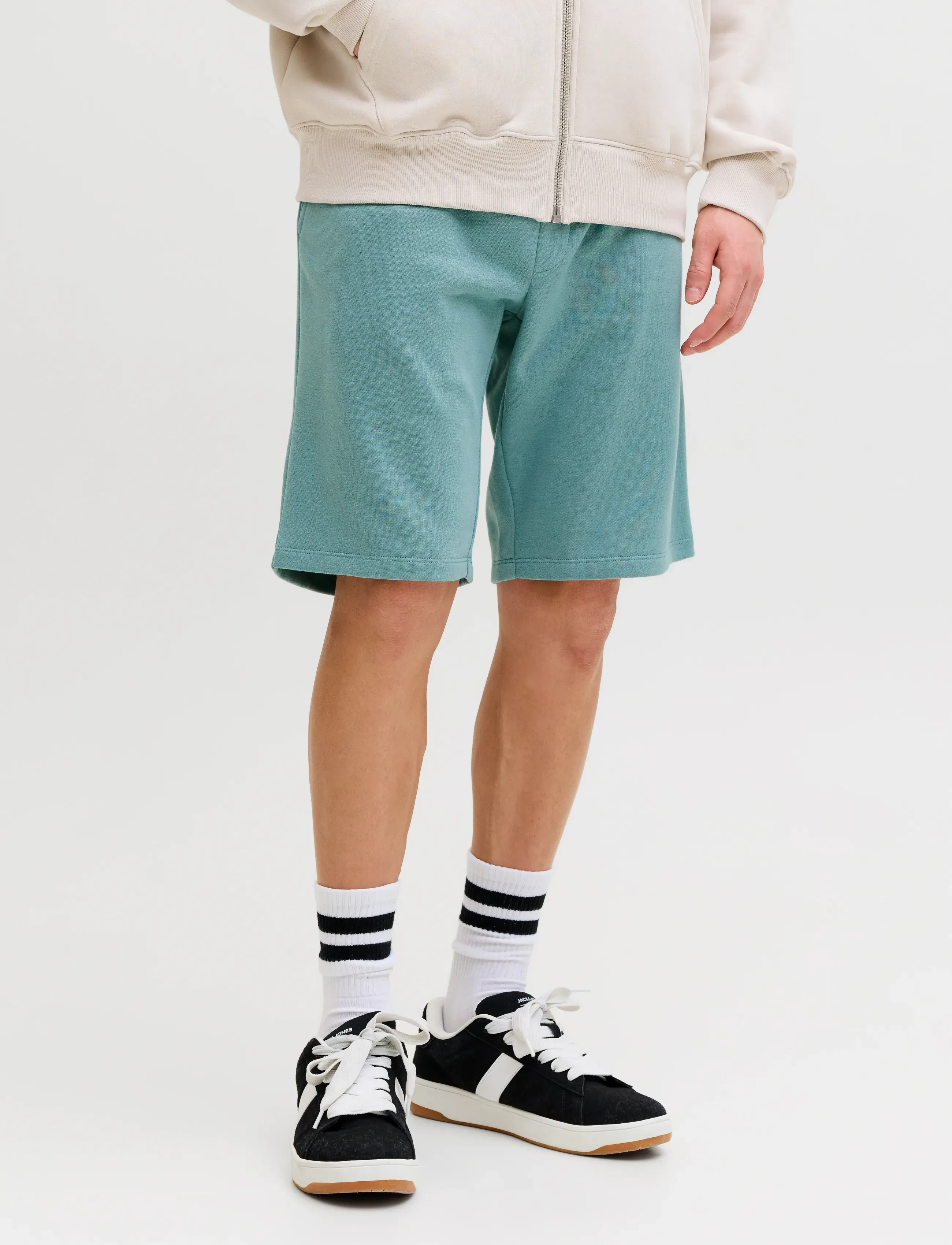 Jack & Jones JPSTGORDON BRADLEY SWEAT SHORTS MID NOOS - Looks for less - MINERAL BLUE / blue