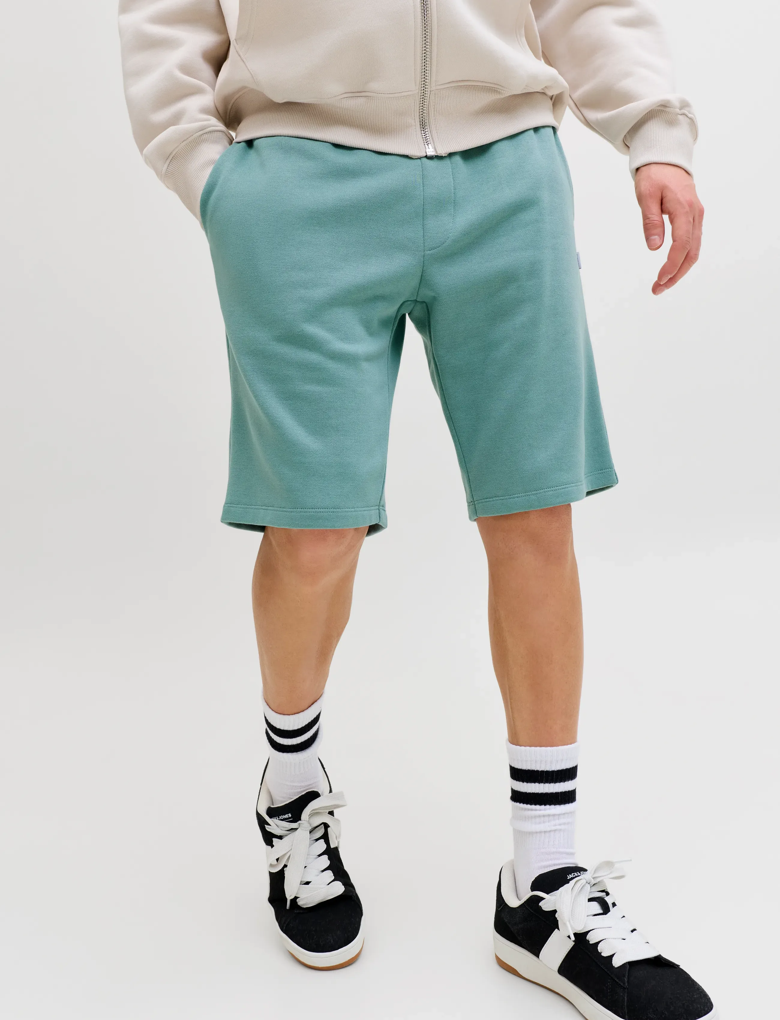 Jack & Jones - JPSTGORDON BRADLEY SWEAT SHORTS MID NOOS - shorts - mineral blue - 5
