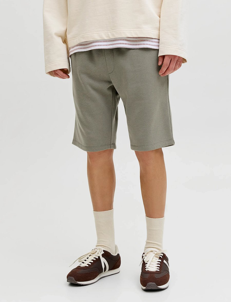Jack & Jones - JPSTGORDON BRADLEY SWEAT SHORTS MID NOOS - shorts en molleton - vetiver - 0