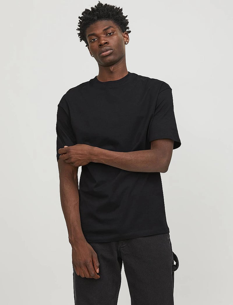 Jack & Jones - JJEBRADLEY TEE SS O-NECK NOOS - kortärmade t-shirts - black - 0