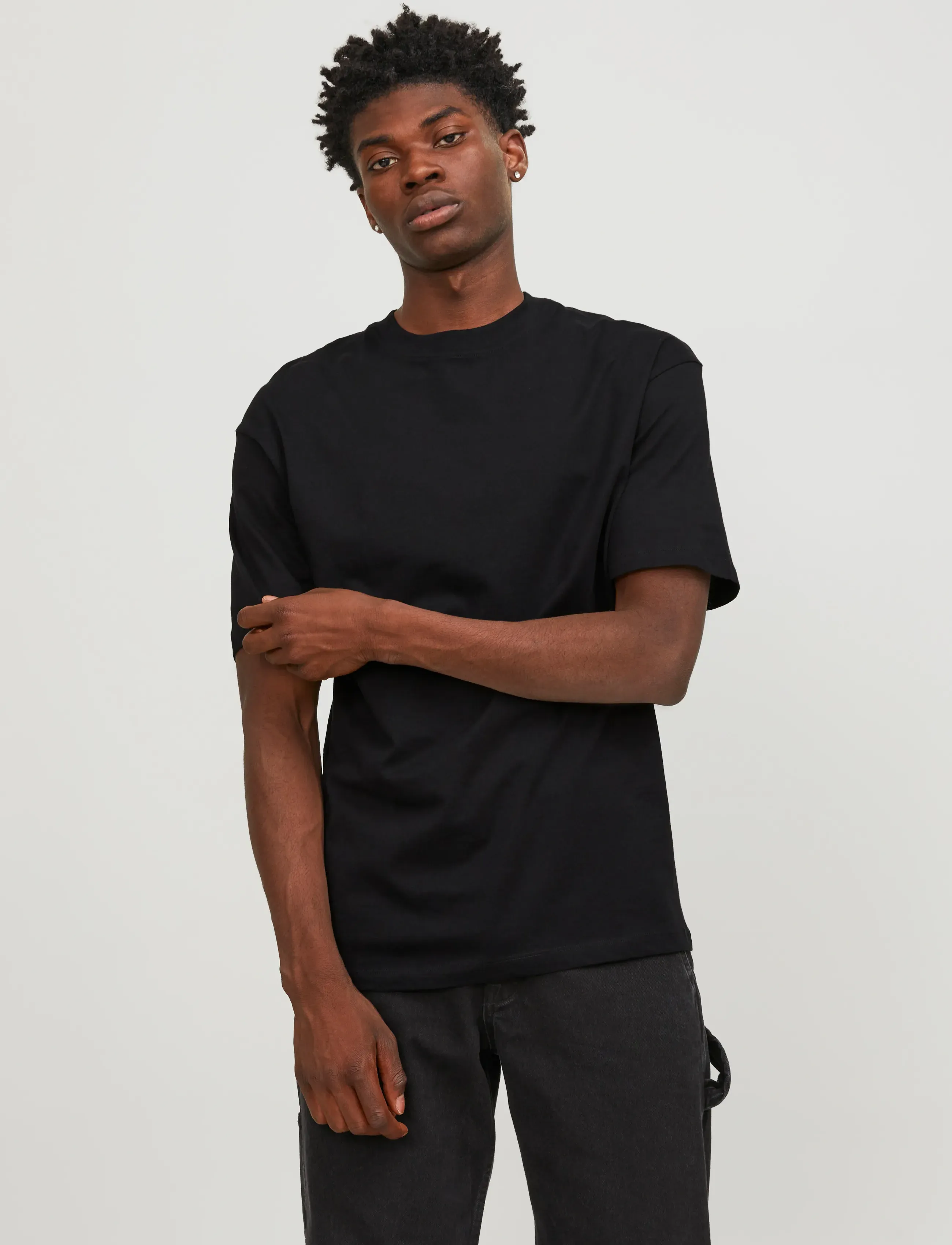 Jack & Jones JJEBRADLEY TEE SS O-NECK NOOS - T-särgid - BLACK / black