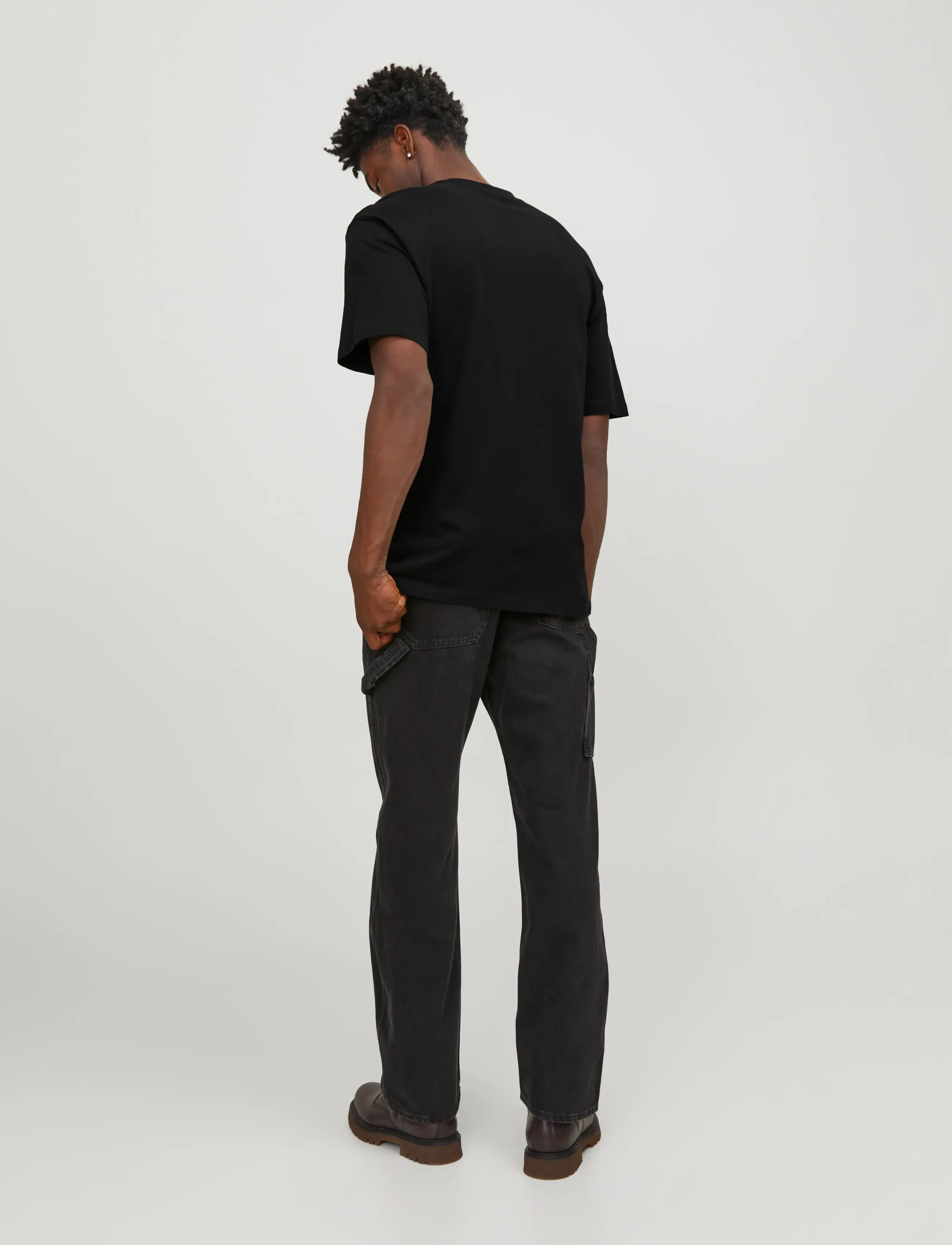 Jack & Jones - JJEBRADLEY TEE SS O-NECK NOOS - kurzärmelige t-shirts - black - 3
