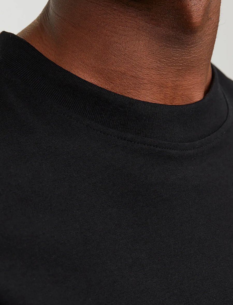 Jack & Jones - JJEBRADLEY TEE SS O-NECK NOOS - kurzärmelige t-shirts - black - 5