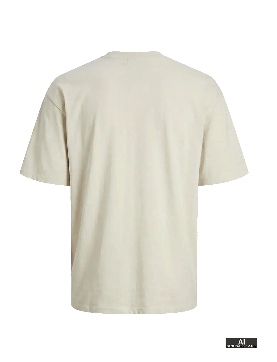 Jack & Jones - JJEBRADLEY TEE SS O-NECK NOOS - kurzärmelige t-shirts - moonbeam - 2