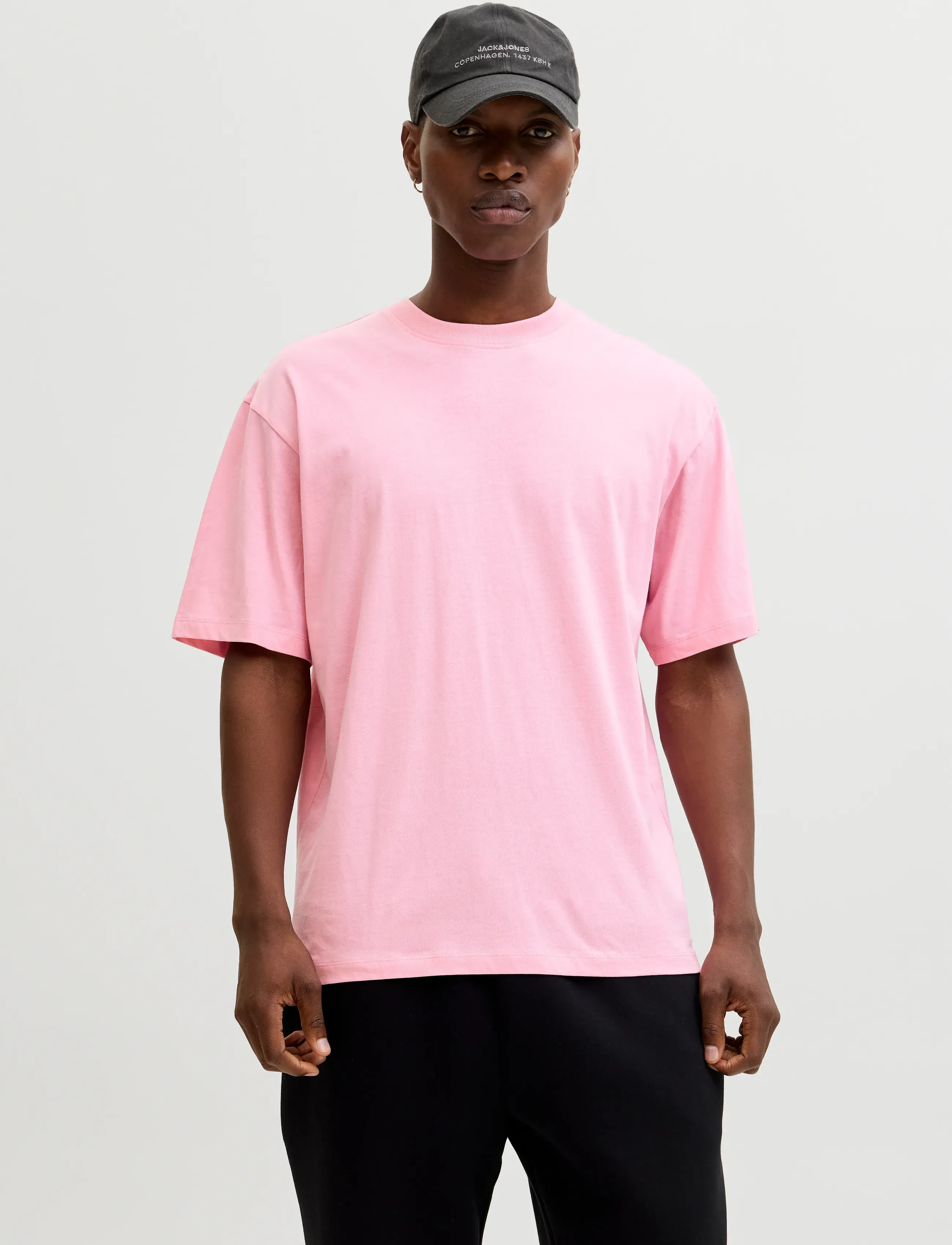 Jack & Jones JJEBRADLEY TEE SS O-NECK NOOS - Tøj - PRISM PINK / pink/rose