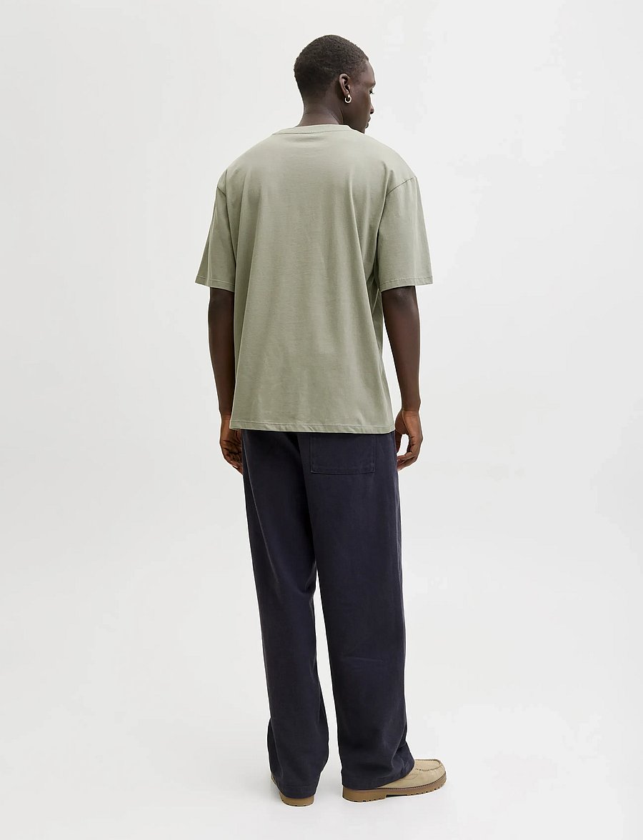Jack & Jones - JJEBRADLEY TEE SS O-NECK NOOS - kortärmade t-shirts - vetiver - 3