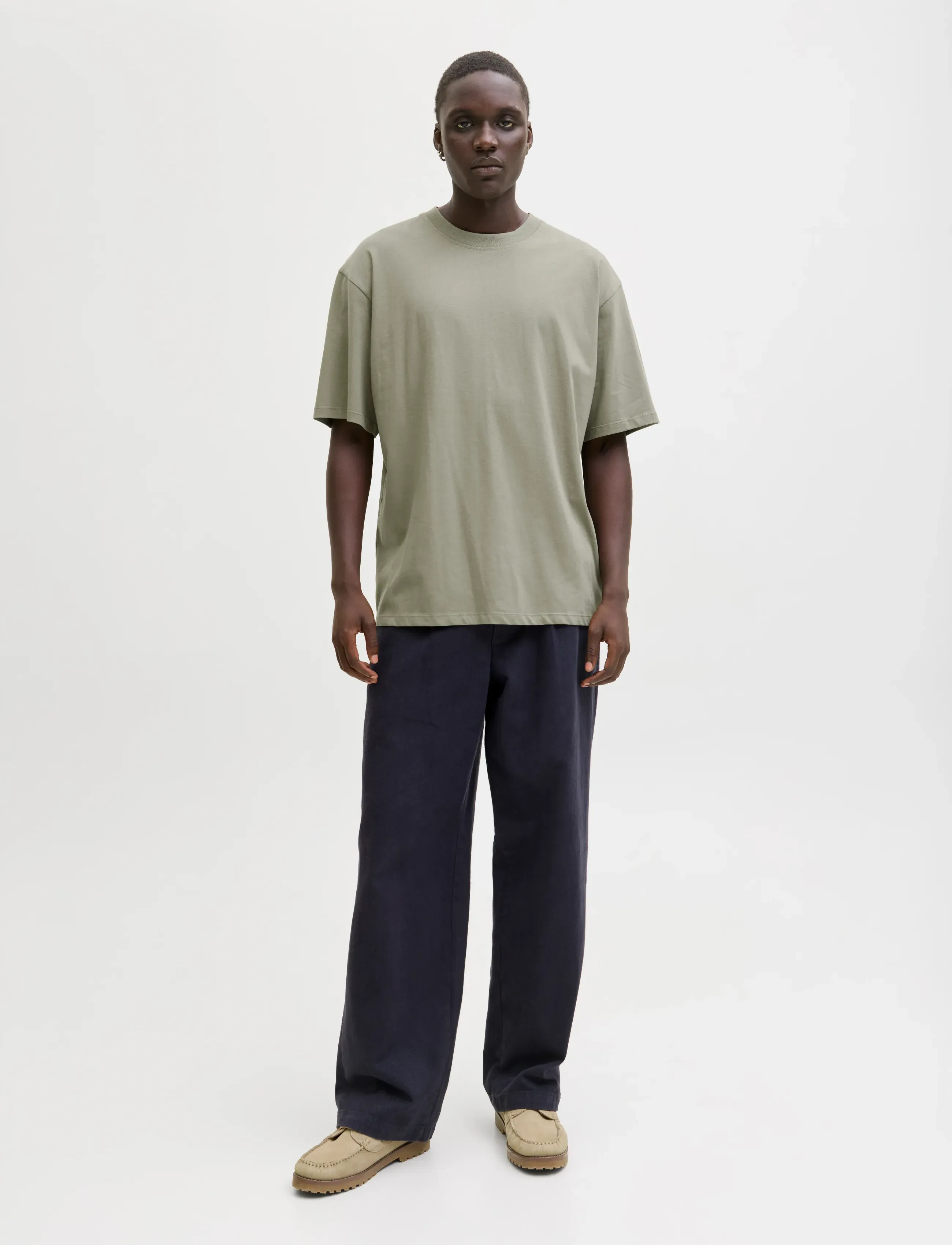 Jack & Jones - JJEBRADLEY TEE SS O-NECK NOOS - kurzärmelig - vetiver - 4