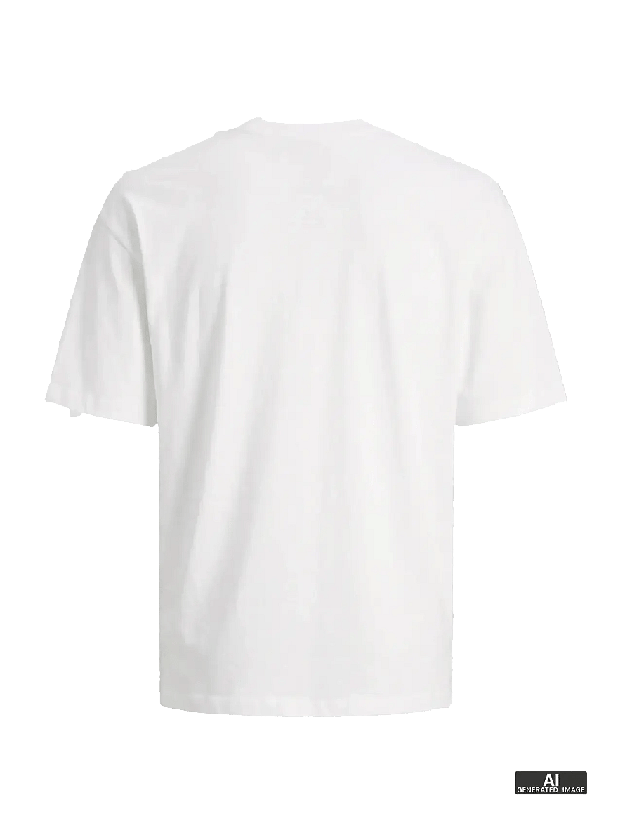 Jack & Jones - JJEBRADLEY TEE SS O-NECK NOOS - kurzärmelige t-shirts - white - 2