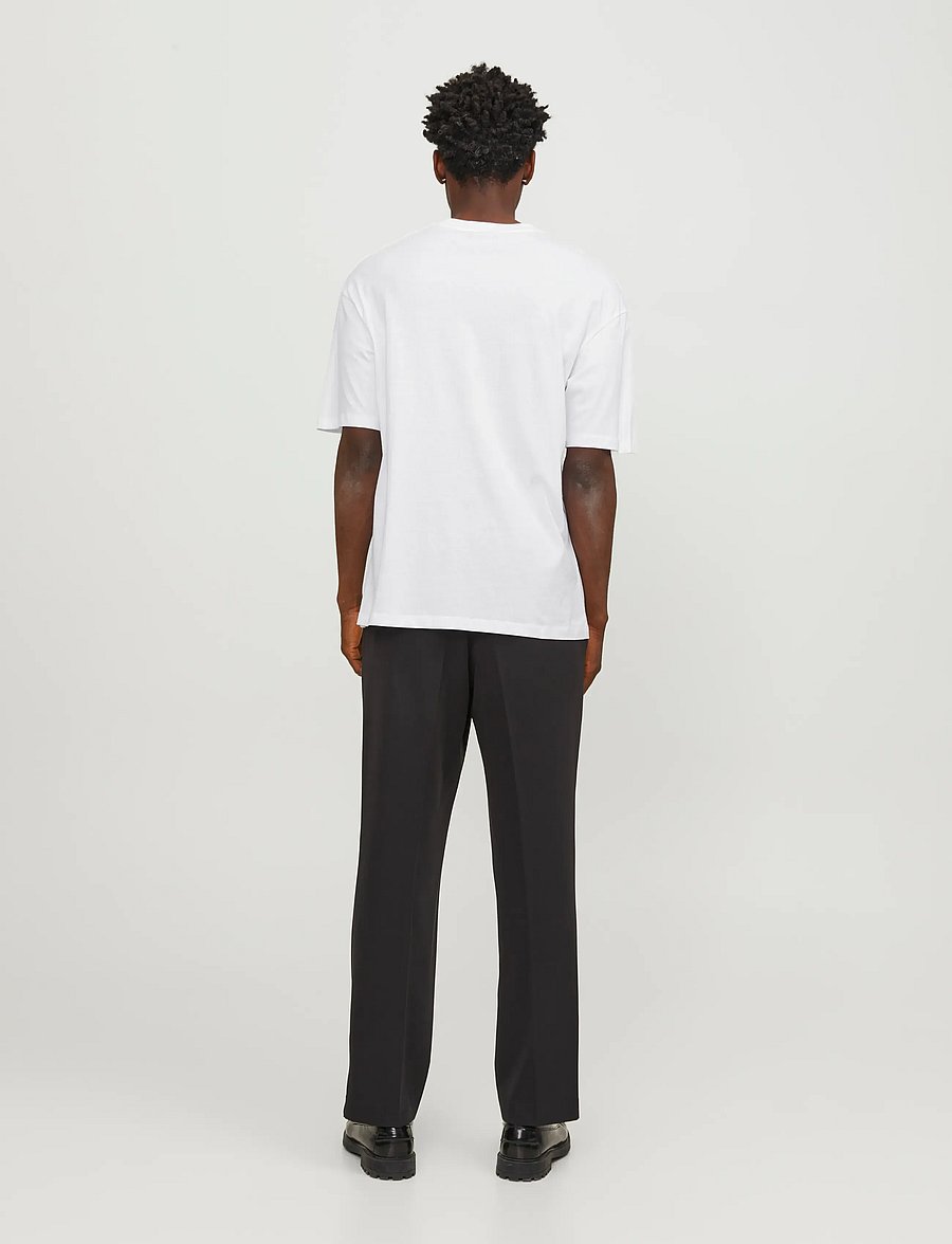 Jack & Jones - JJEBRADLEY TEE SS O-NECK NOOS - kurzärmelige t-shirts - white - 3