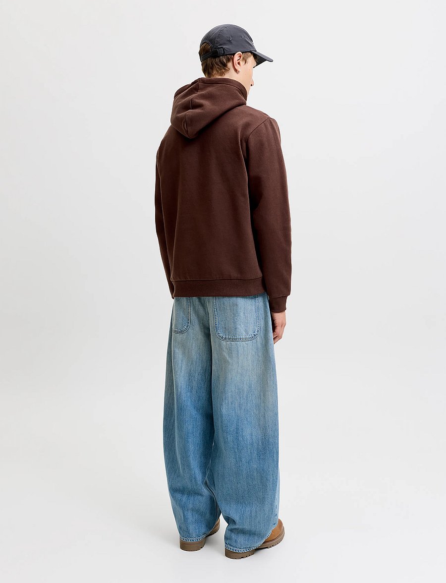 Jack & Jones - JJEBRADLEY SWEAT HOOD NOOS - kapuzenpullover - bitter chocolate - 3
