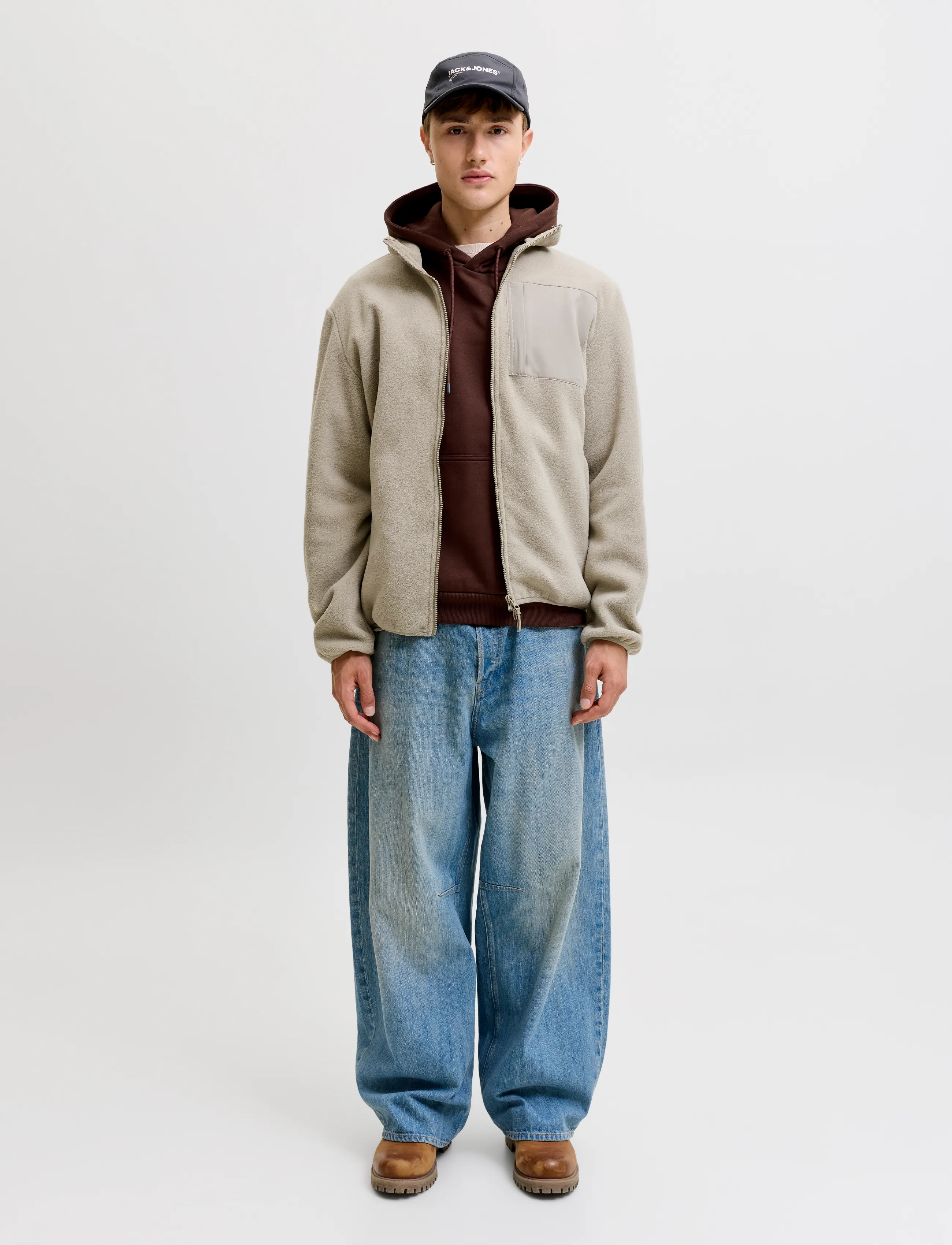 Jack & Jones - JJEBRADLEY SWEAT HOOD NOOS - hoodies - bitter chocolate - 4