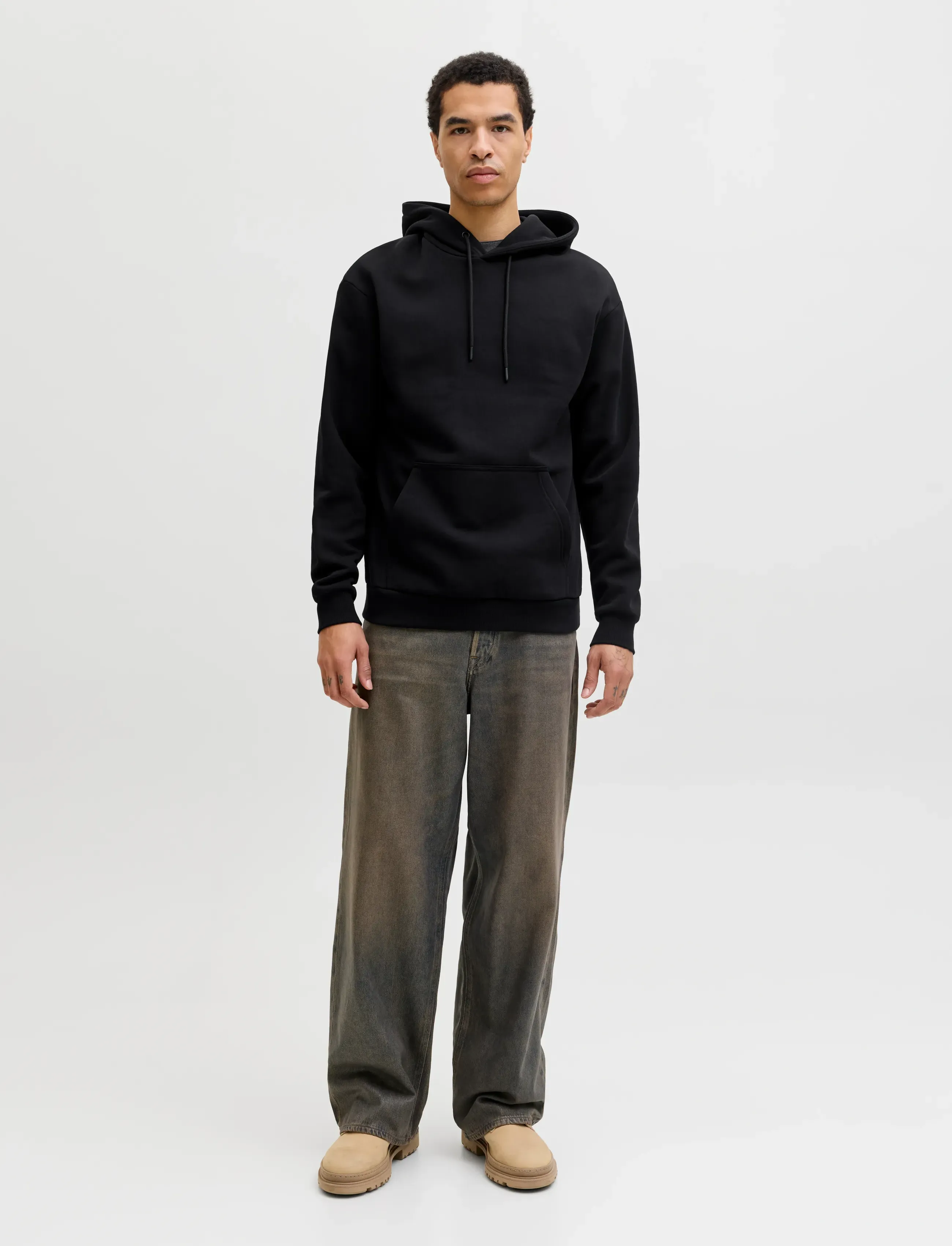 Jack & Jones - JJEBRADLEY SWEAT HOOD NOOS - hoodies - black - 3