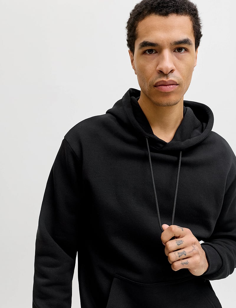 Jack & Jones - JJEBRADLEY SWEAT HOOD NOOS - bluzy z kapturem - black - 5