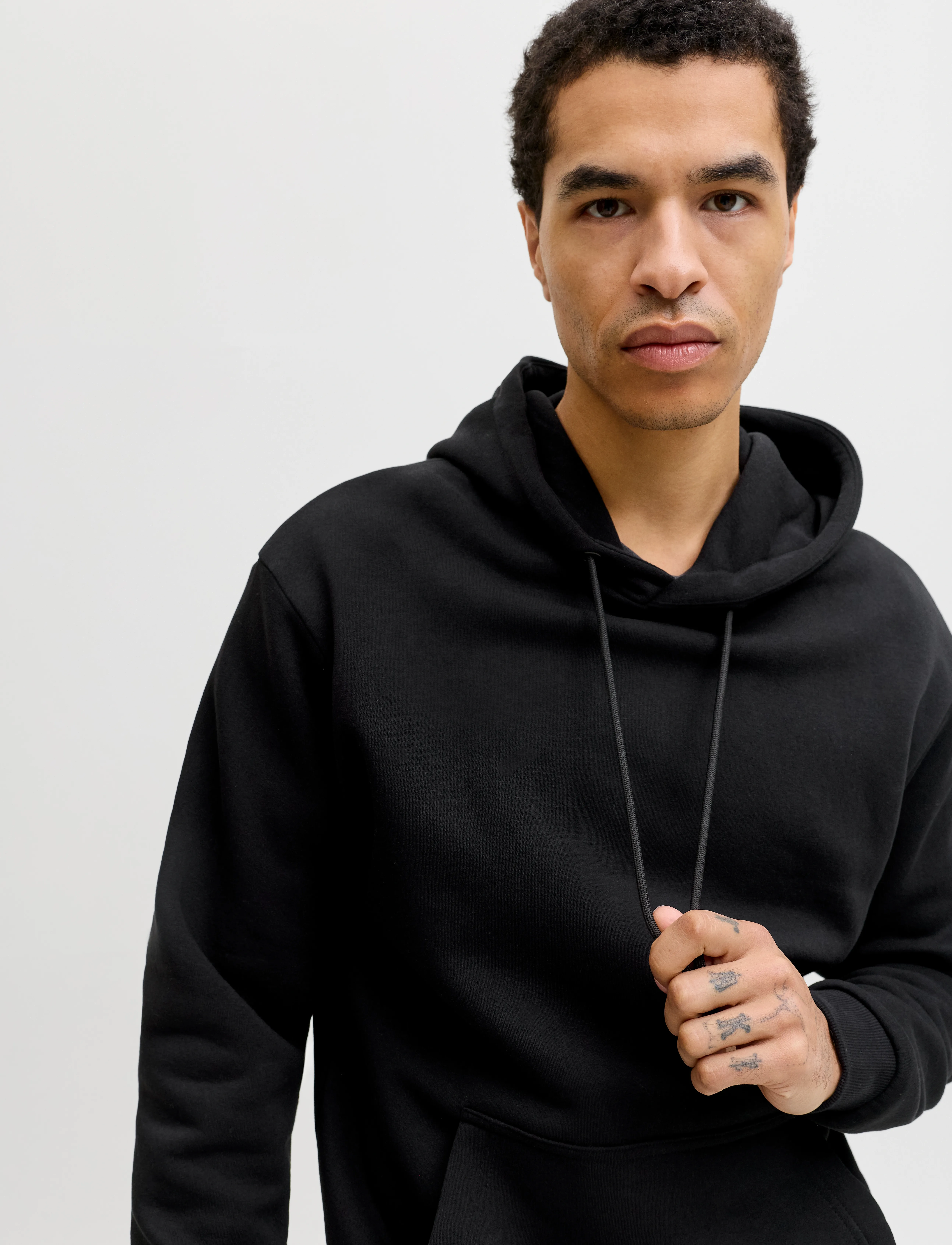 Jack & Jones - JJEBRADLEY SWEAT HOOD NOOS - hoodies - black - 5