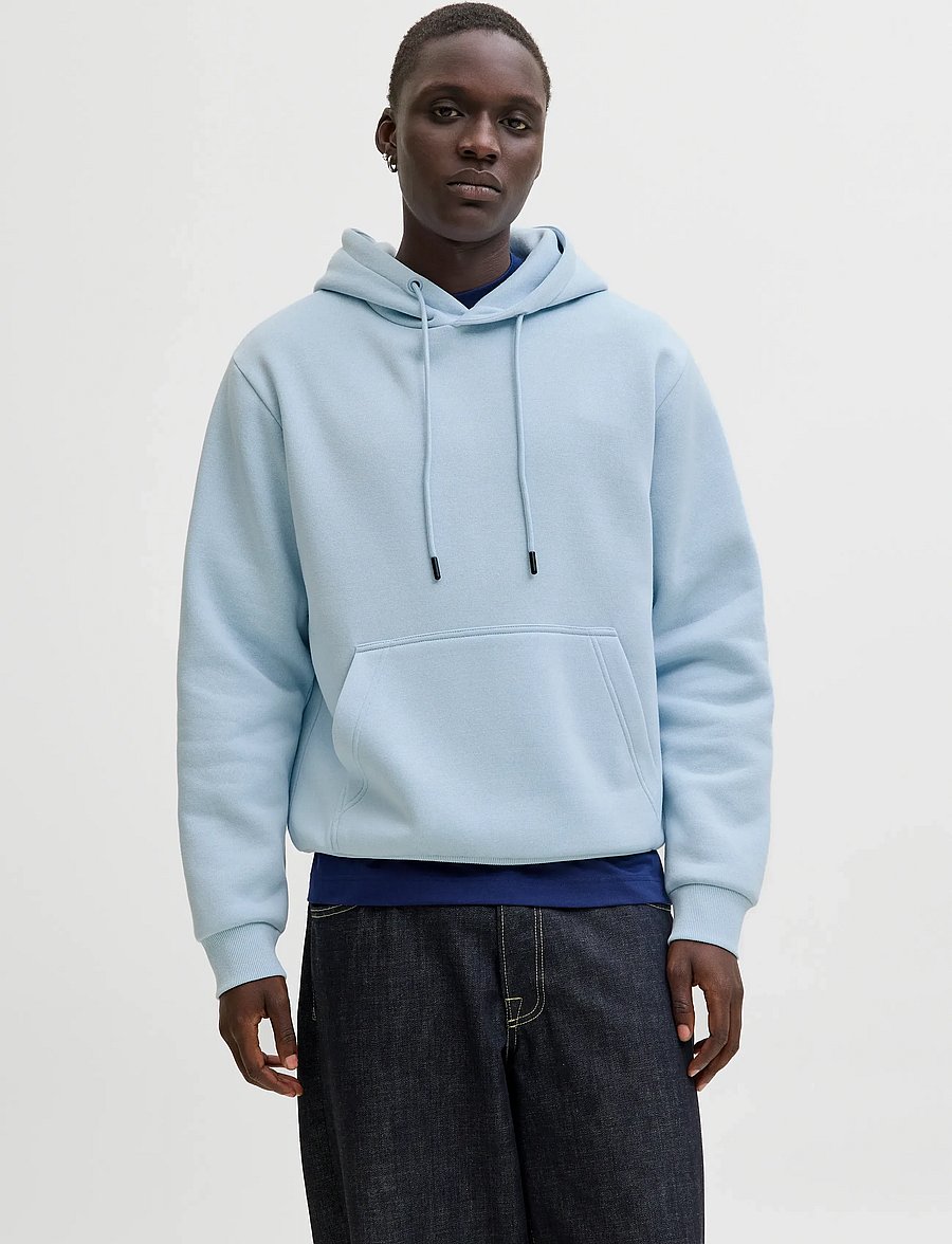 Jack & Jones - JJEBRADLEY SWEAT HOOD NOOS - hættetrøjer - celestial blue - 0