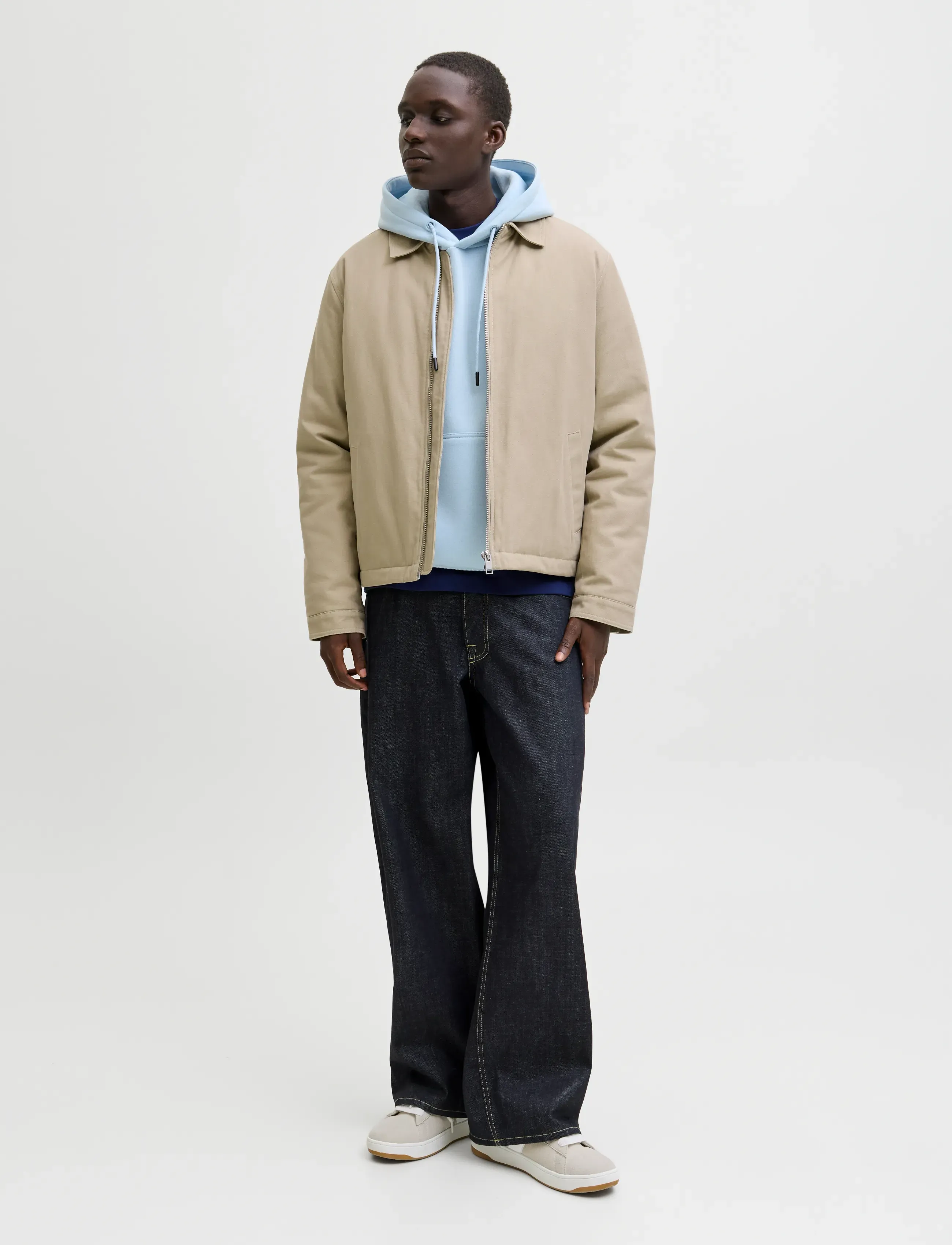 Jack & Jones - JJEBRADLEY SWEAT HOOD NOOS - hættetrøjer - celestial blue - 3