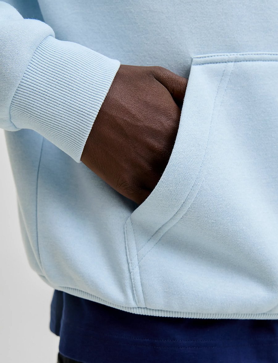 Jack & Jones - JJEBRADLEY SWEAT HOOD NOOS - hættetrøjer - celestial blue - 4