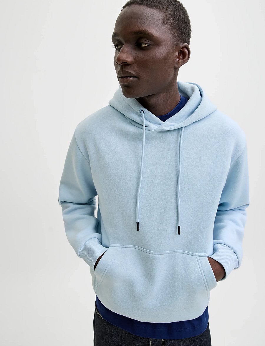 Jack & Jones - JJEBRADLEY SWEAT HOOD NOOS - hættetrøjer - celestial blue - 5