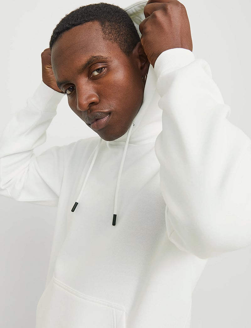 Jack & Jones - JJEBRADLEY SWEAT HOOD NOOS - hættetrøjer - cloud dancer - 4