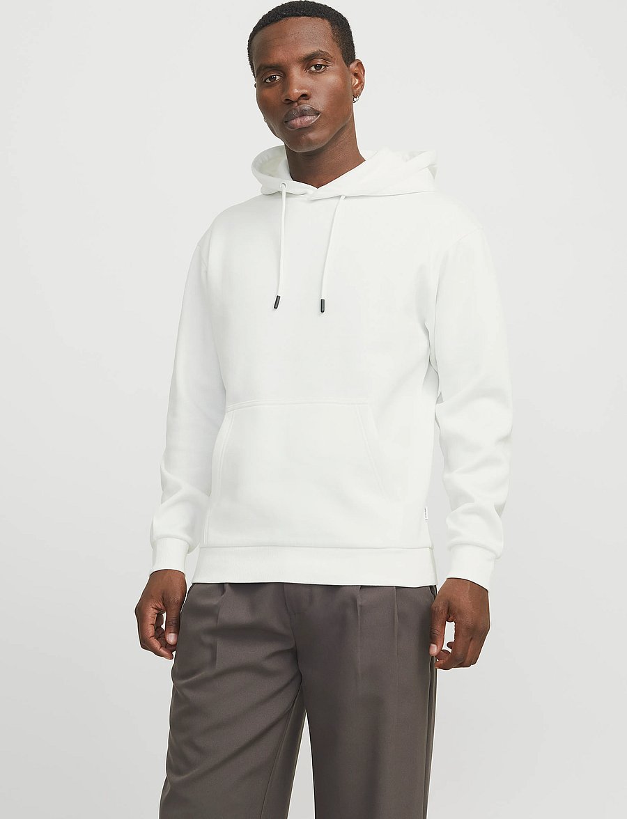 Jack & Jones - JJEBRADLEY SWEAT HOOD NOOS - hættetrøjer - cloud dancer - 5