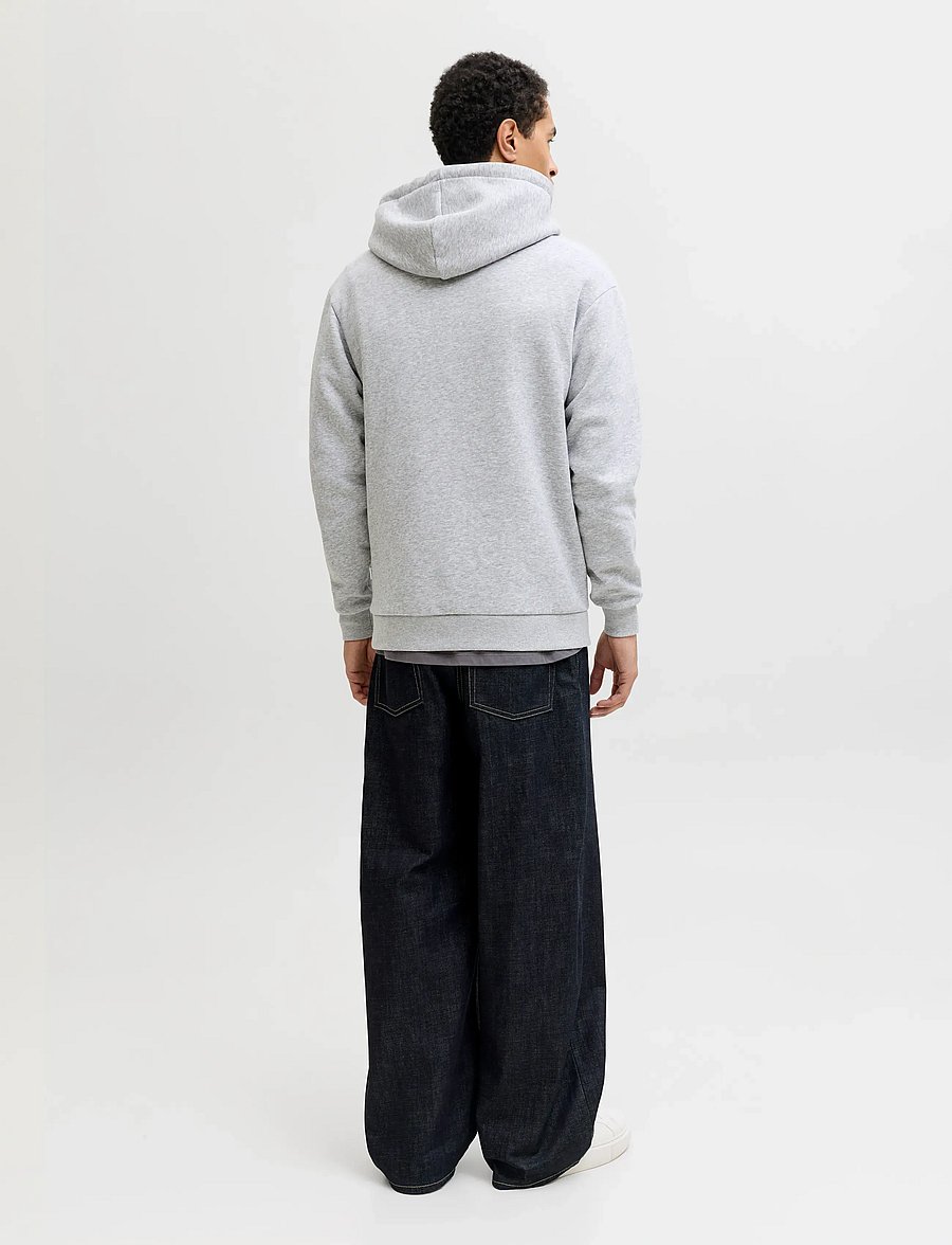Jack & Jones - JJEBRADLEY SWEAT HOOD NOOS - hættetrøjer - light grey melange - 3