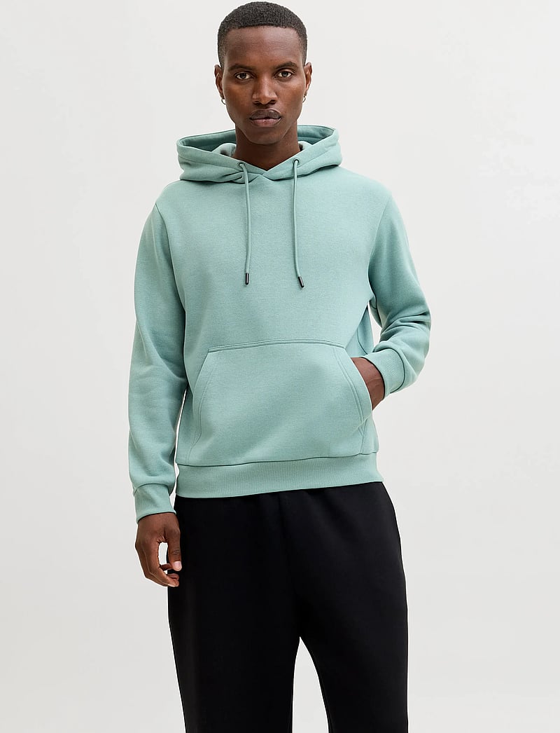 Jack & Jones - JJEBRADLEY SWEAT HOOD NOOS - hættetrøjer - mineral blue - 0