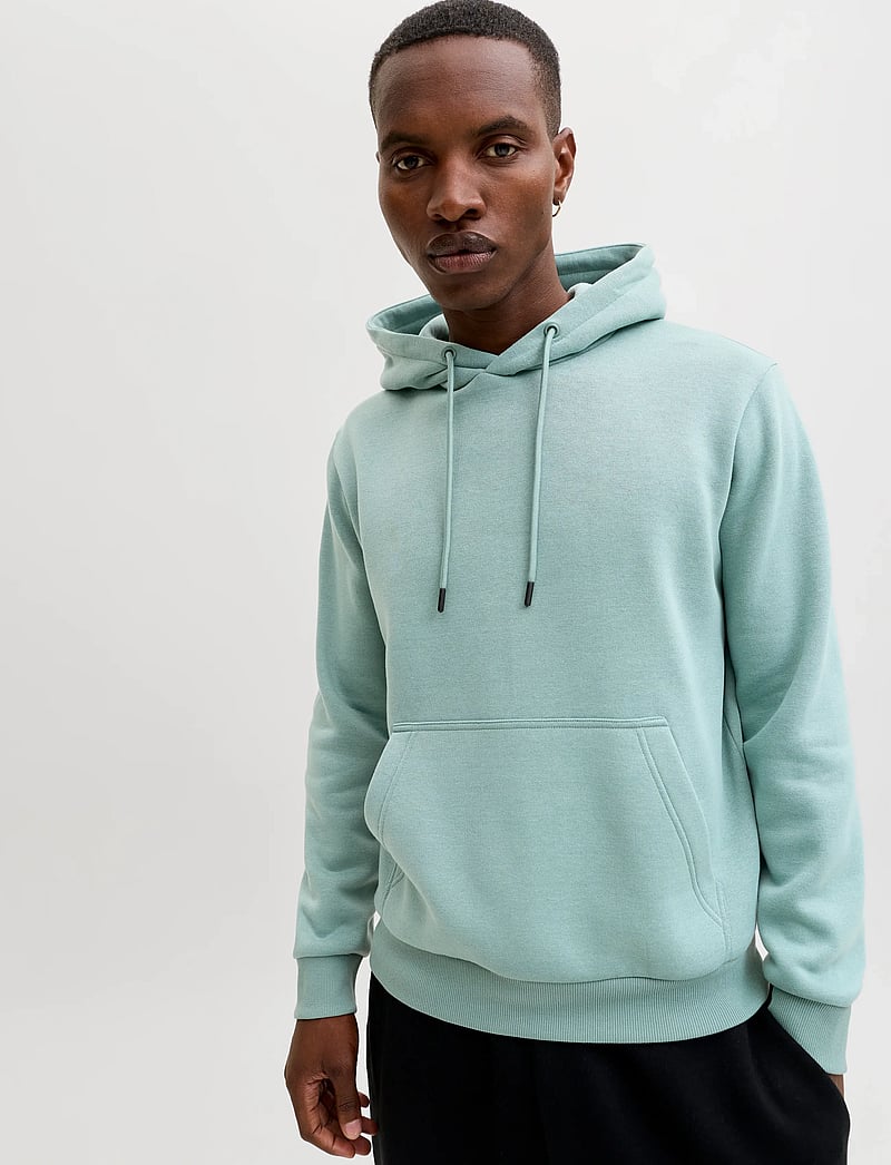 Jack & Jones - JJEBRADLEY SWEAT HOOD NOOS - hættetrøjer - mineral blue - 5