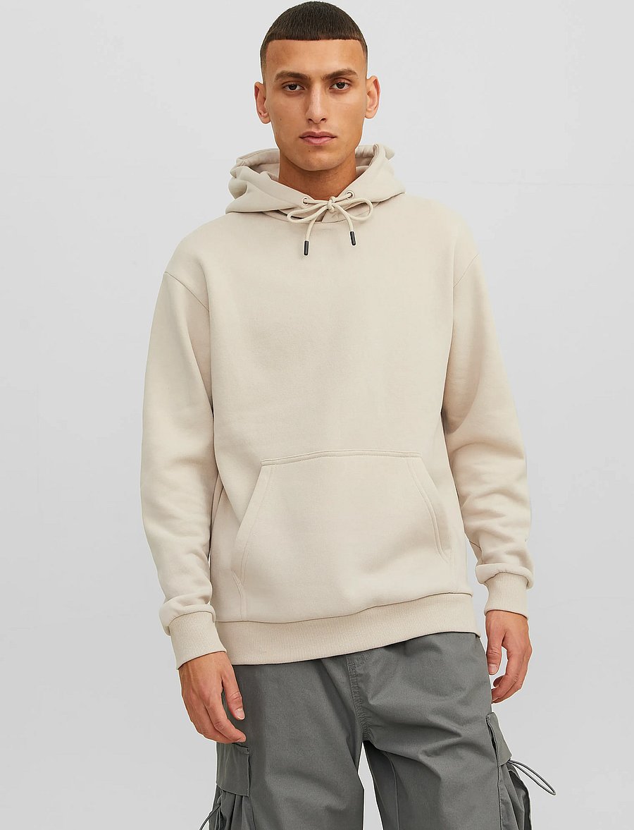 Jack & Jones - JJEBRADLEY SWEAT HOOD NOOS - hættetrøjer - moonbeam - 0