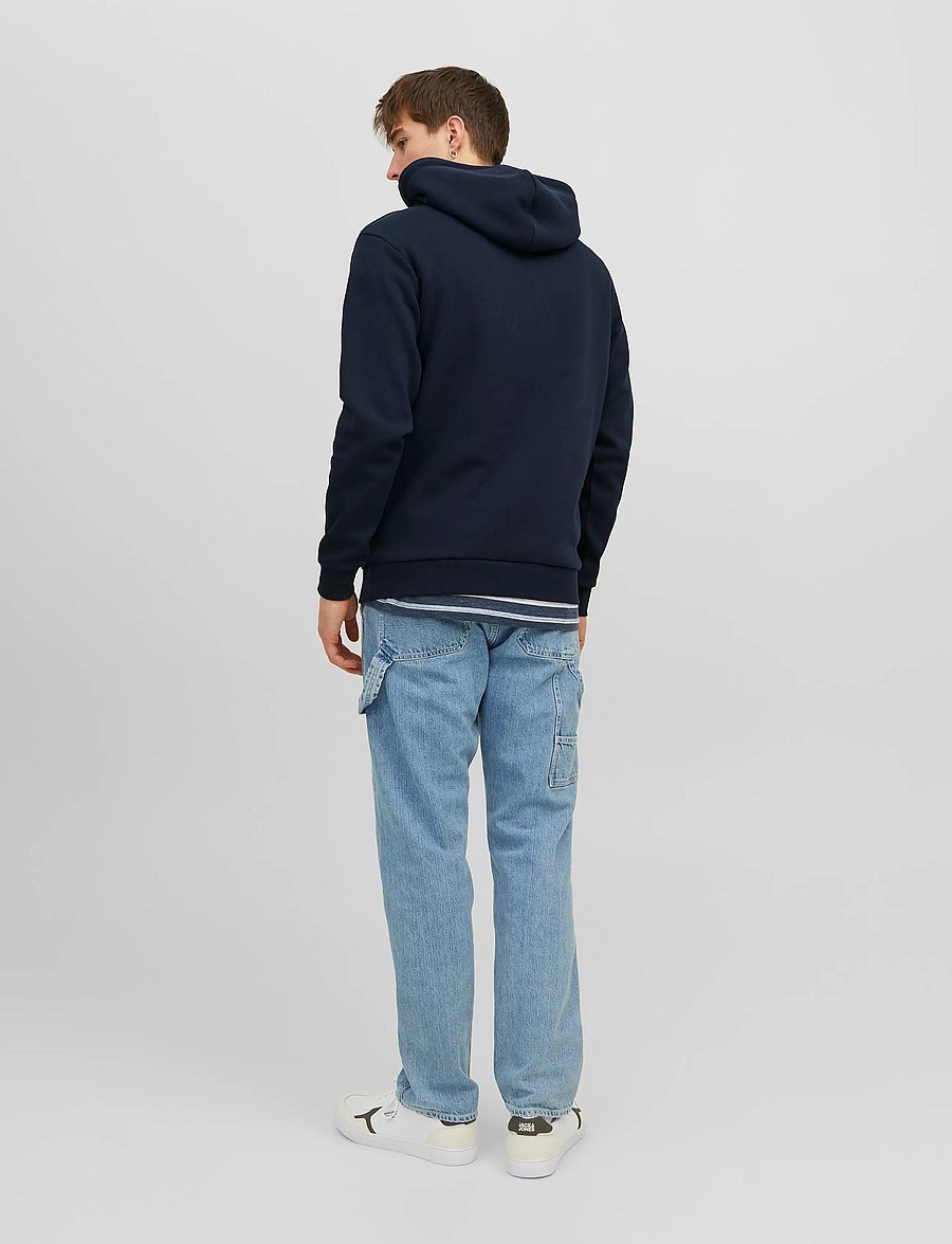 Jack & Jones - JJEBRADLEY SWEAT HOOD NOOS - kapuzenpullover - navy blazer - 2