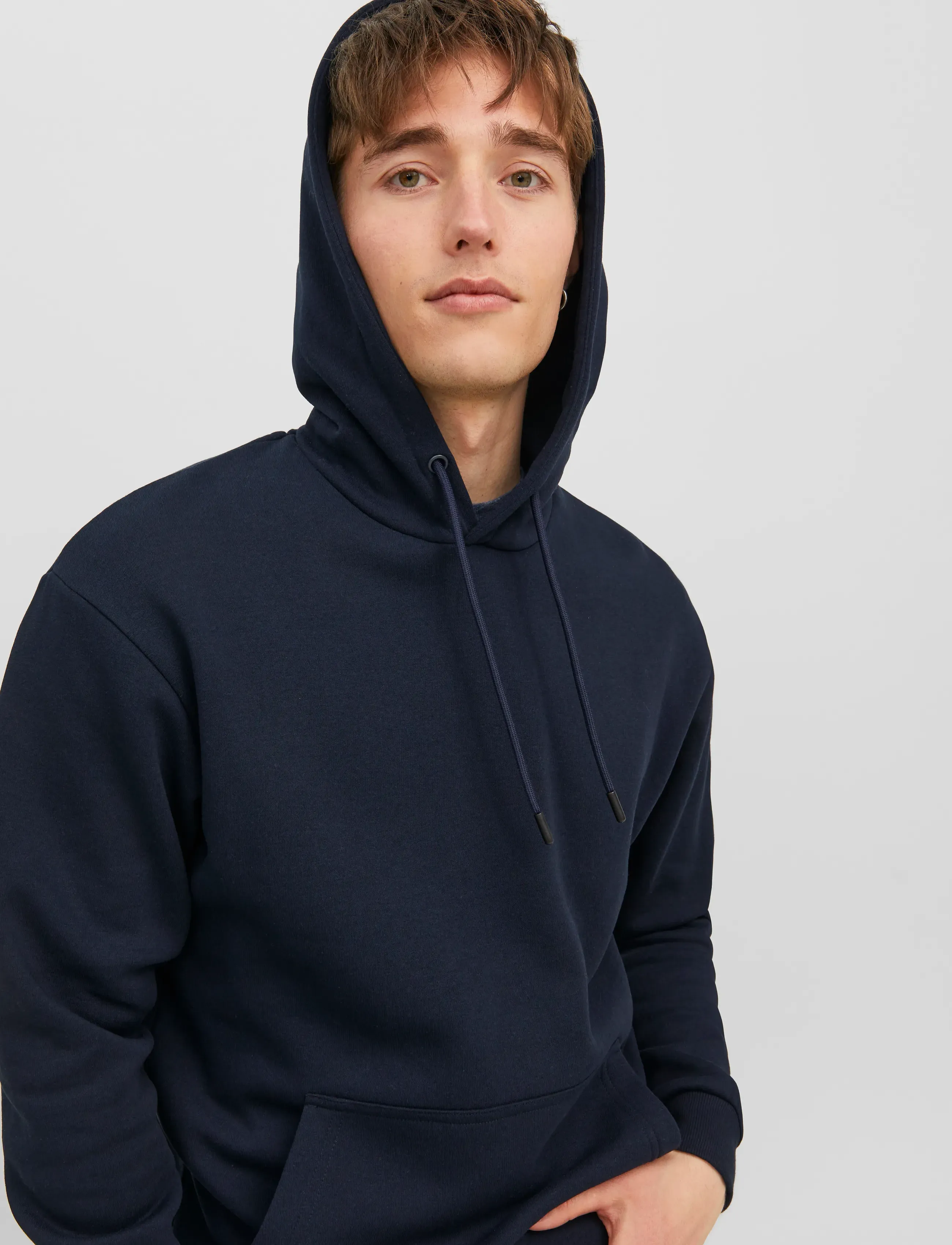 Jack & Jones - JJEBRADLEY SWEAT HOOD NOOS - kapuzenpullover - navy blazer - 5