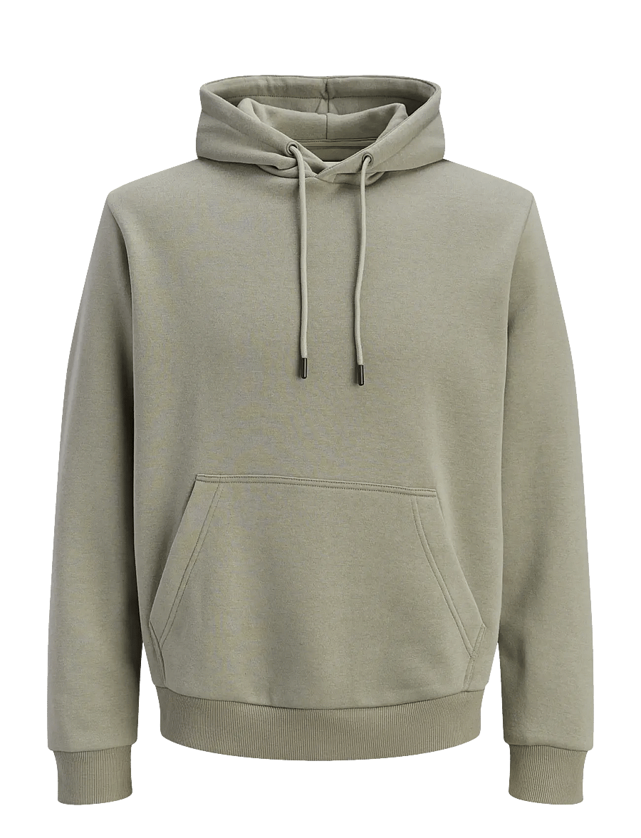 Jack & Jones - JJEBRADLEY SWEAT HOOD NOOS - hættetrøjer - vetiver - 1