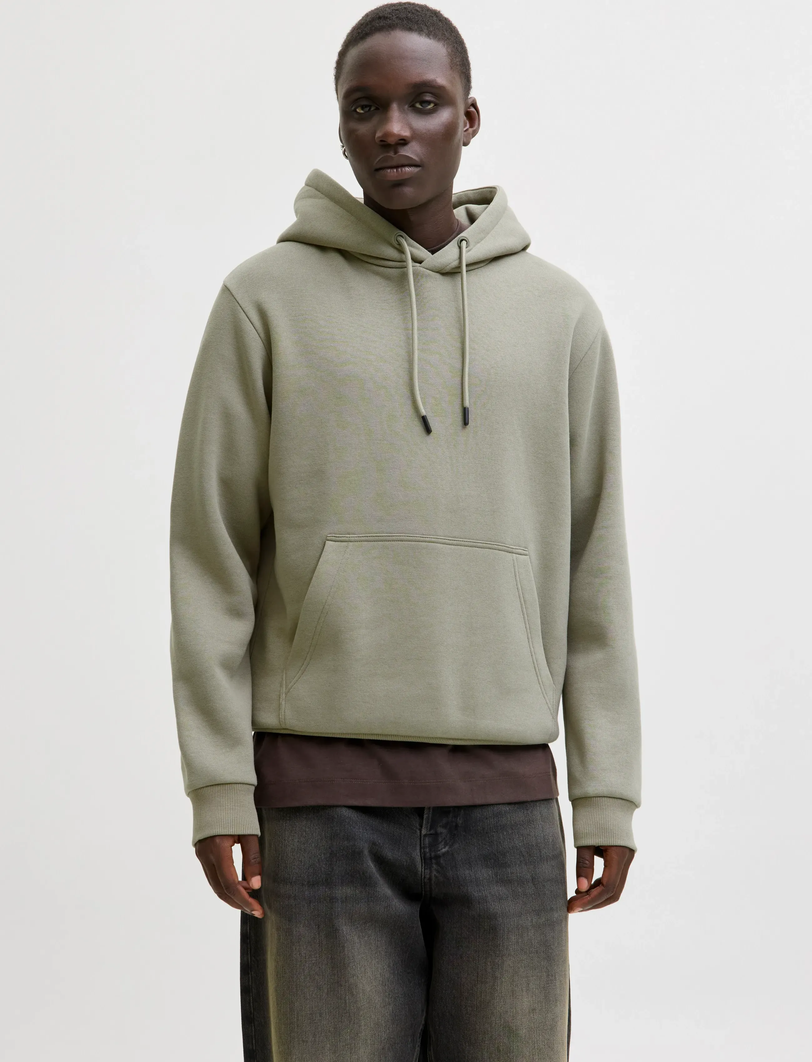 Jack & Jones JJEBRADLEY SWEAT HOOD NOOS - Kapuutsiga dressipluusid - VETIVER / khaki/green