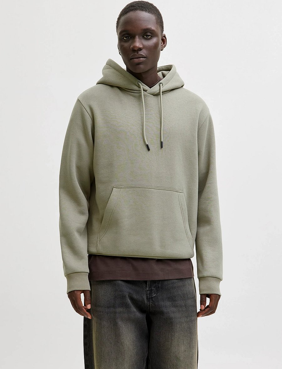 Jack & Jones - JJEBRADLEY SWEAT HOOD NOOS - hættetrøjer - vetiver - 0
