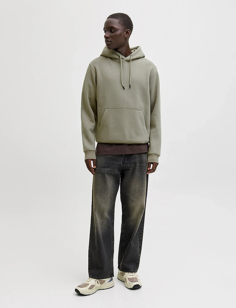Jack & Jones - JJEBRADLEY SWEAT HOOD NOOS - hættetrøjer - vetiver - 3