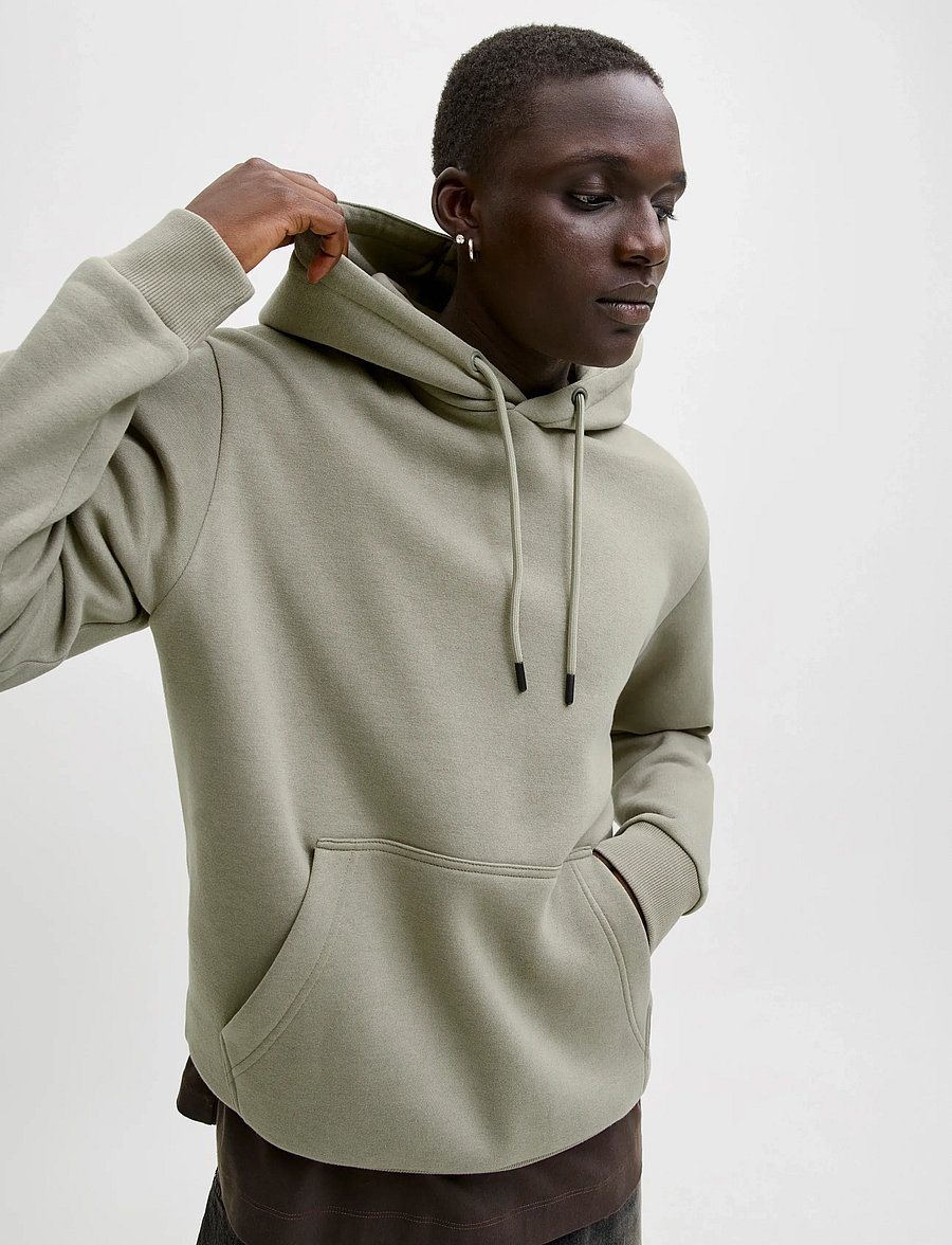 Jack & Jones - JJEBRADLEY SWEAT HOOD NOOS - hættetrøjer - vetiver - 5